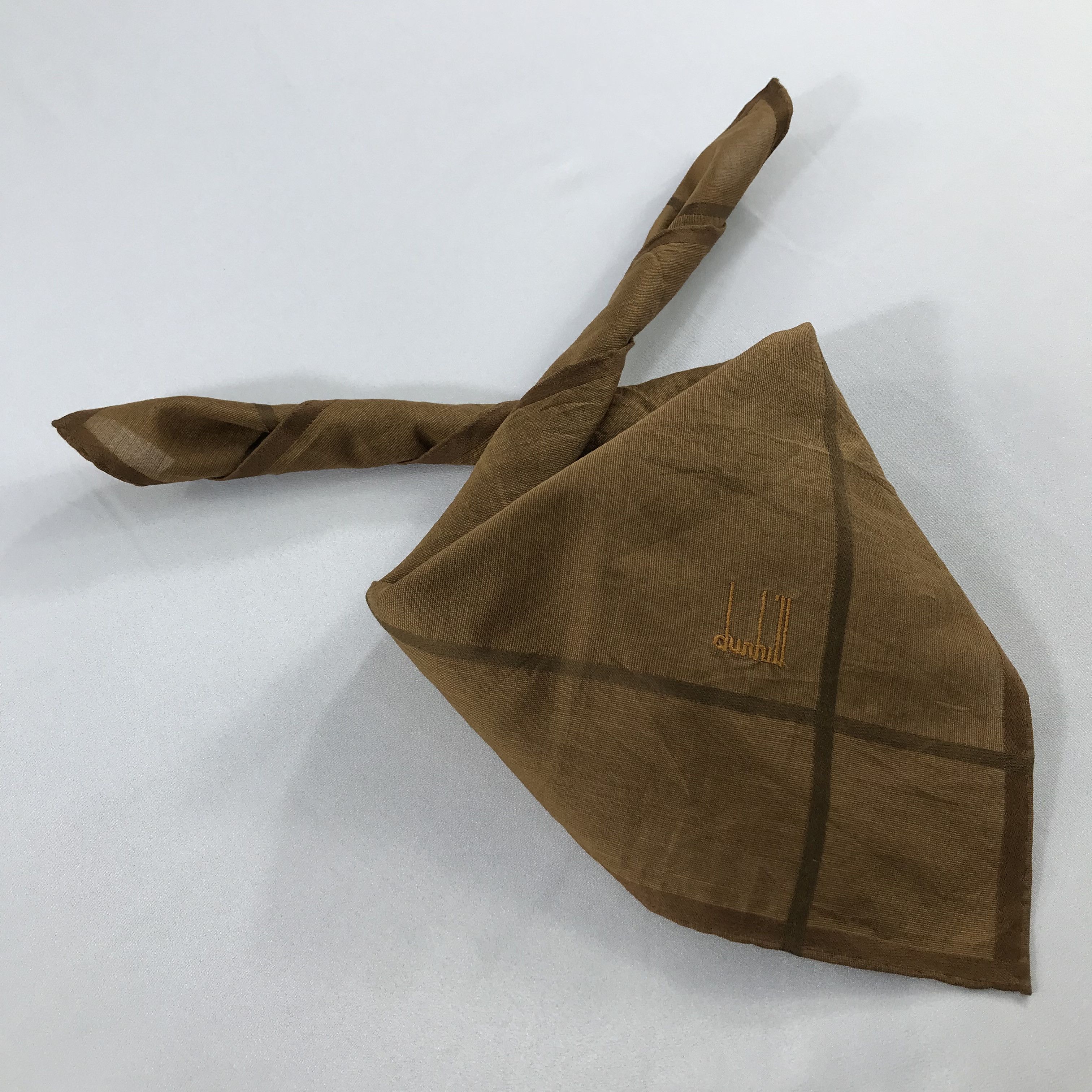 Alfred Dunhill × Vintage Dunhill Bandana / Handkerchief / Neckerchief -S2470 Size ONE SIZE - 4 Thumbnail