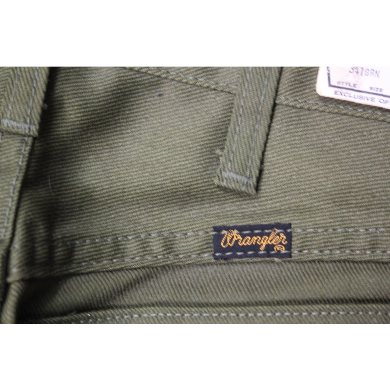 Wrangler VINTAGE Wrangler Pants Men's 60s 60s Jeans Cotton Polyester Green 27x32 Regular Inseam 32 Mens Wrangler Sportswear 1960s NOS Size US 27 - 7 Thumbnail