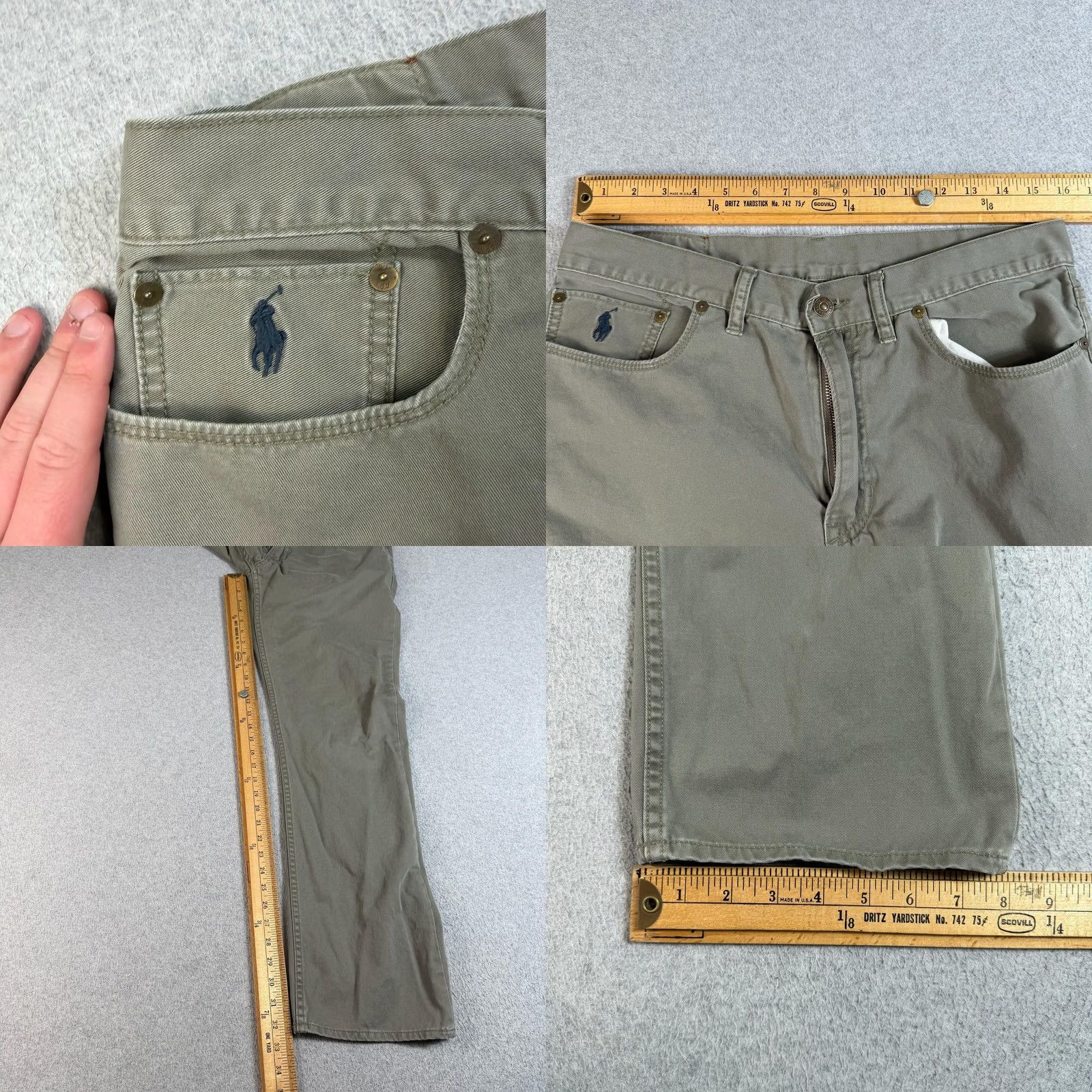 Polo Ralph Lauren VINTAGE Polo Ralph Lauren Jeans Mens 34x34 Green Chino Academia Heritage Quiet Luxury Size US S / EU 44-46 / 1 - 8 Thumbnail