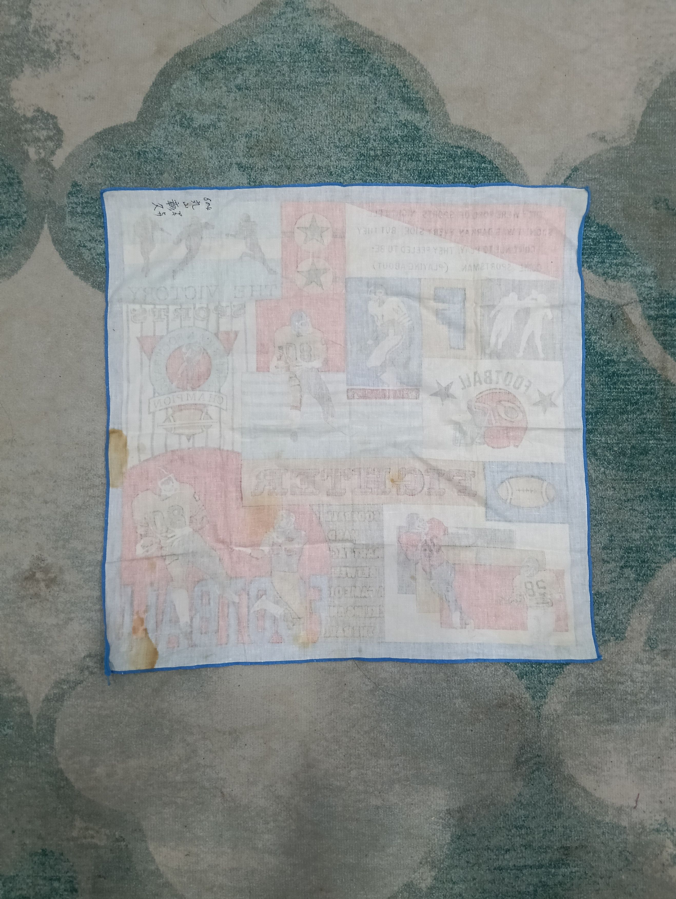 Vintage Vintage American Football Handkerchief/Neckerchief/Bandanna Size ONE SIZE - 6 Thumbnail
