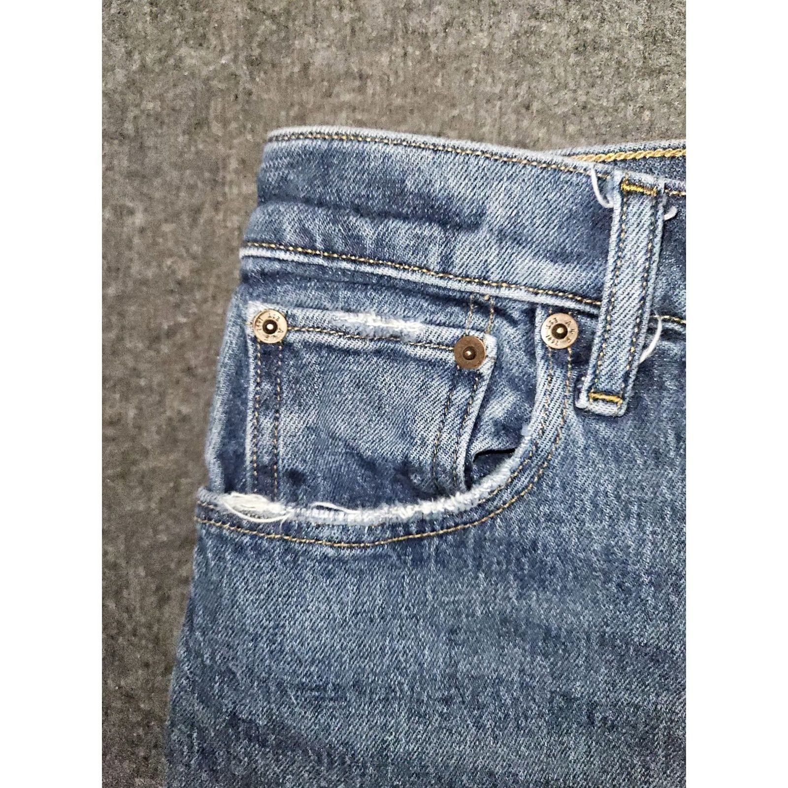 Abercrombie & Fitch VINTAGE Abercrombie & Fitch The 70's Flare Jeans Women's 2 Regular 27 in Blue Denim Jeans Flared 90s Bohemian Love Womens Size 26" / US 2 / IT 38 - 6 Thumbnail