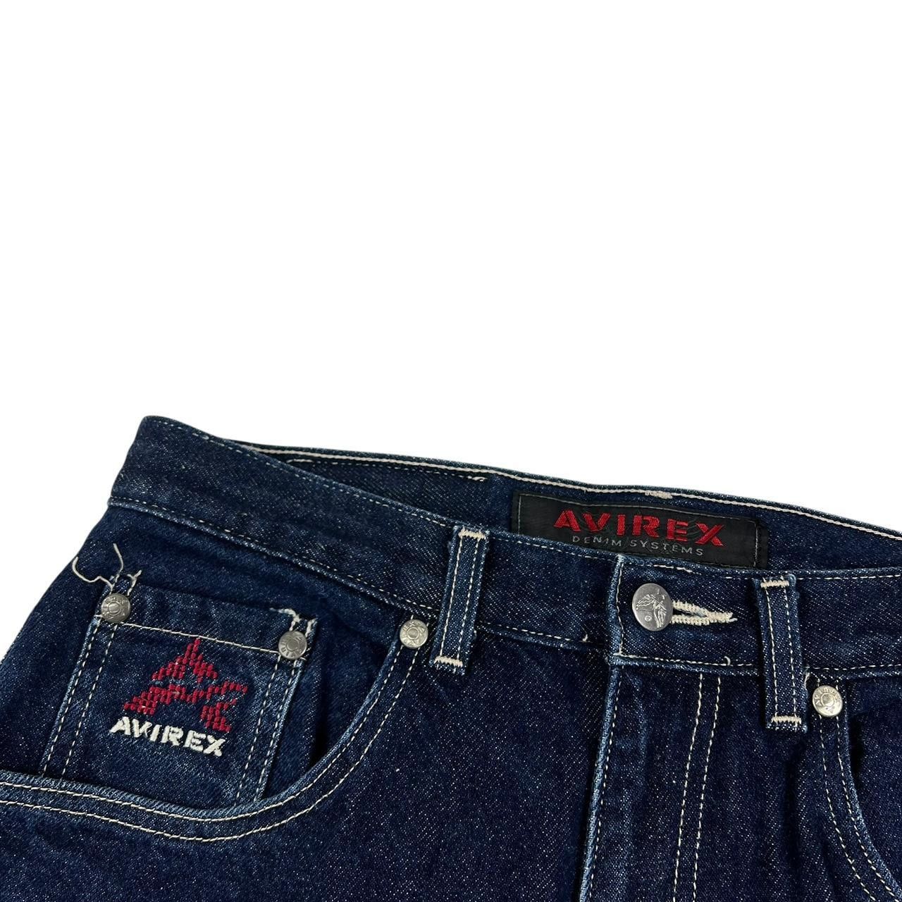 Avirex Vintage Avirex Baggy Embroidered Jeans - Waist: 31” Size US 31 - 4 Thumbnail