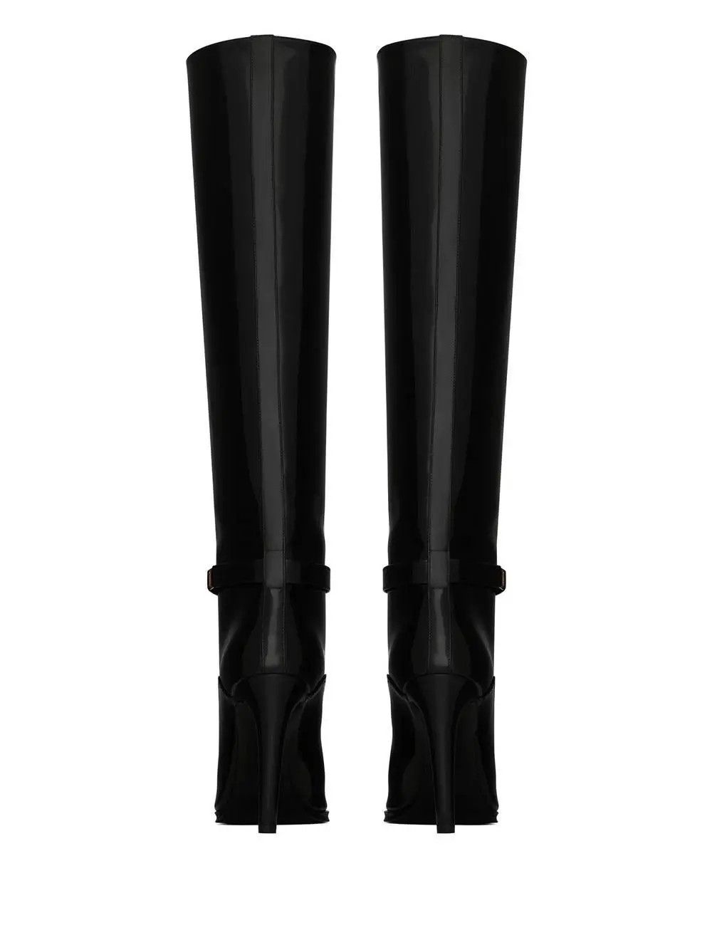 Saint Laurent Paris o1s1wg111124 Diane Boots in Shiny Leather in Black Size US 7.5 / IT 37.5 - 2 Thumbnail