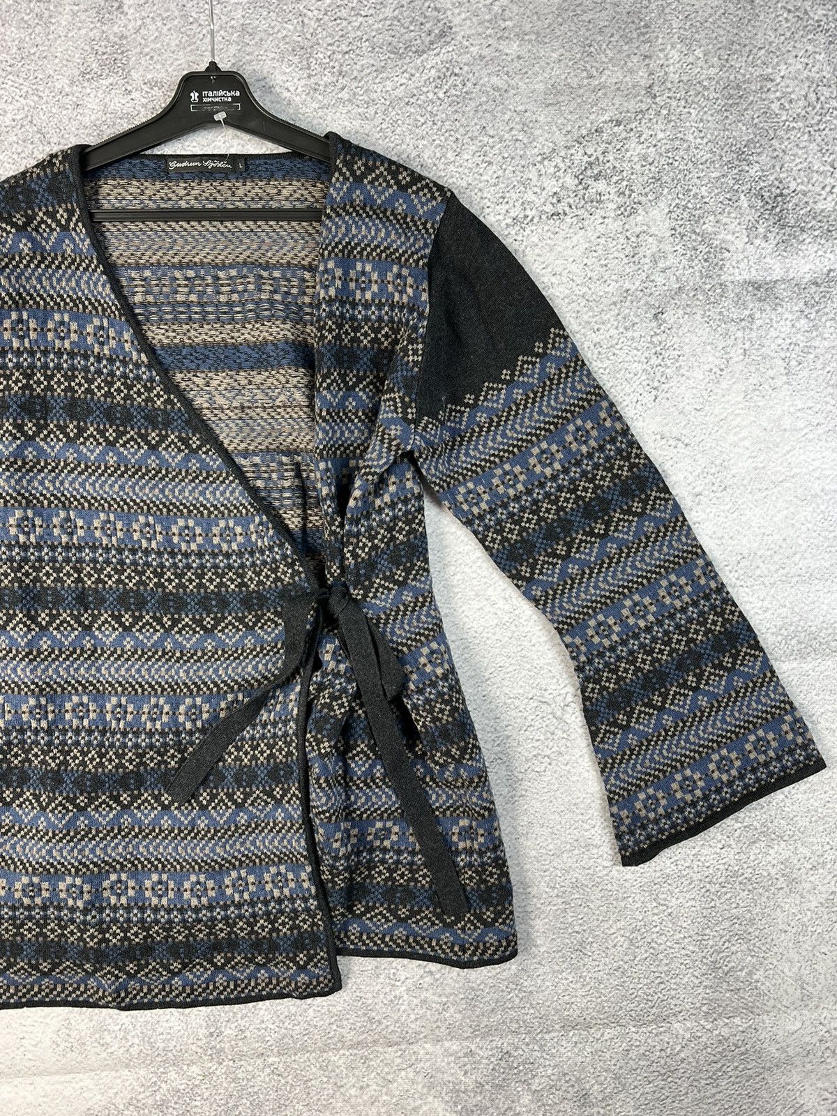 Designer × Other UK Gudrun Sjorden multicolour belted sweater Size L / US 10 / IT 46 - 3 Thumbnail