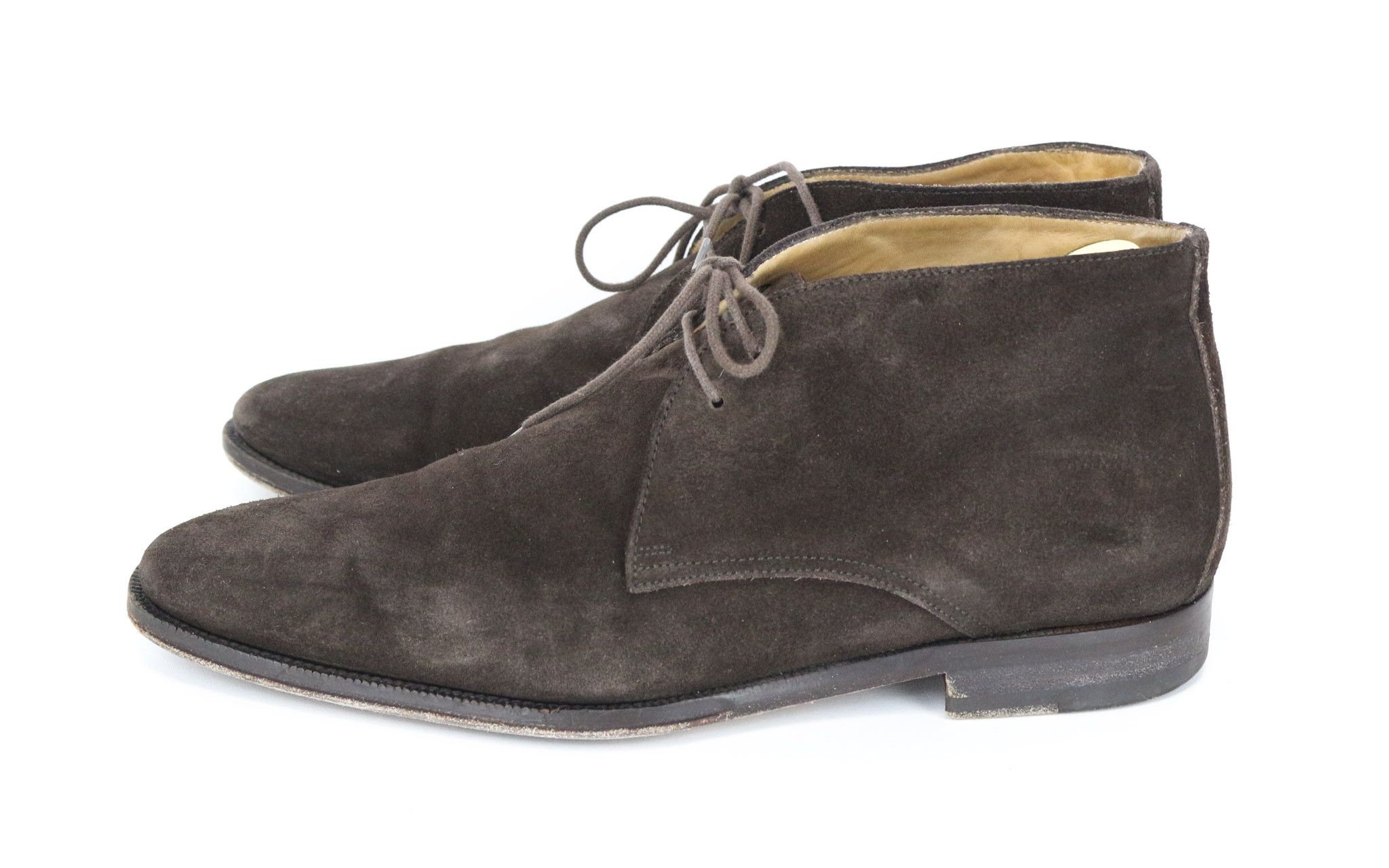 Suitsupply EU41 Dark Brown Suede Laced Shoes 73933 Size US 8 / EU 41 - 4 Thumbnail