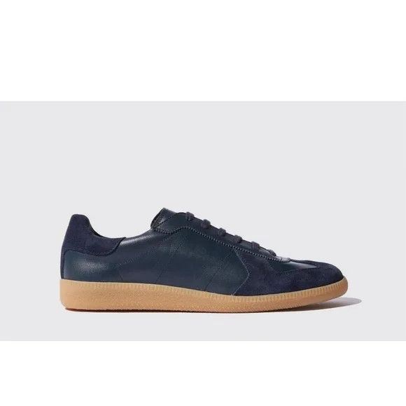 Scarosso Scarosso Ryan Blue Calf Leather Sneaker 10.5/43.5 New in Box Size US 10.5 / EU 43-44 - 2 Thumbnail