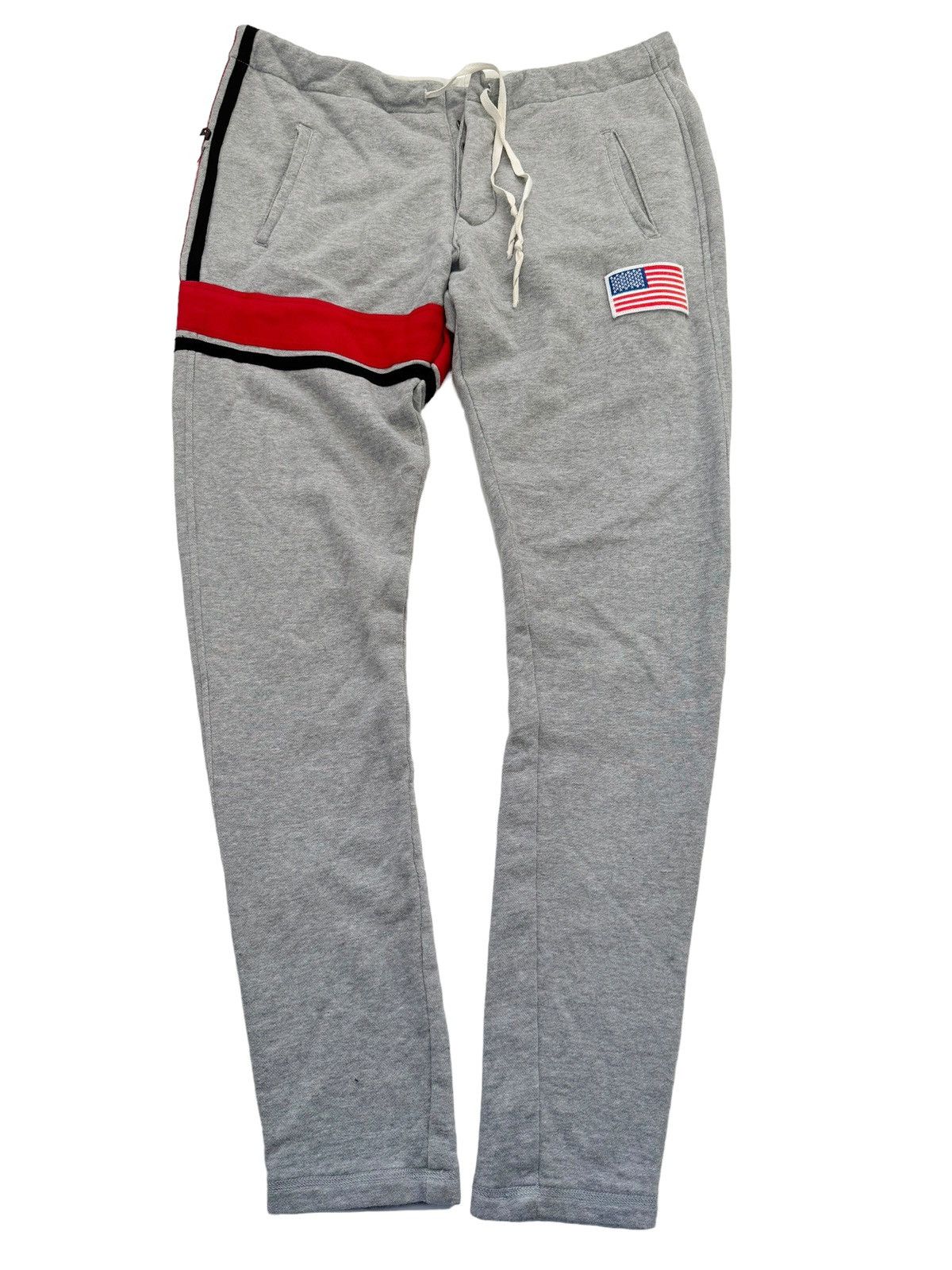 Greg Lauren Sz3 Unreleased Grey Racing GL Lounge Sweatpant Size US 32 / EU 48 - 1 Thumbnail