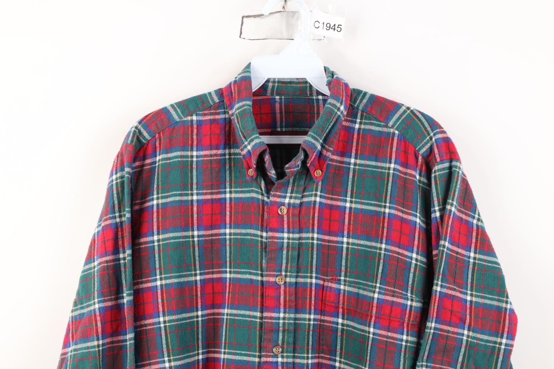 Vintage Vintage 90s Streetwear Collared Button Down Shirt Plaid Size US M / EU 48-50 / 2 - 2 Thumbnail
