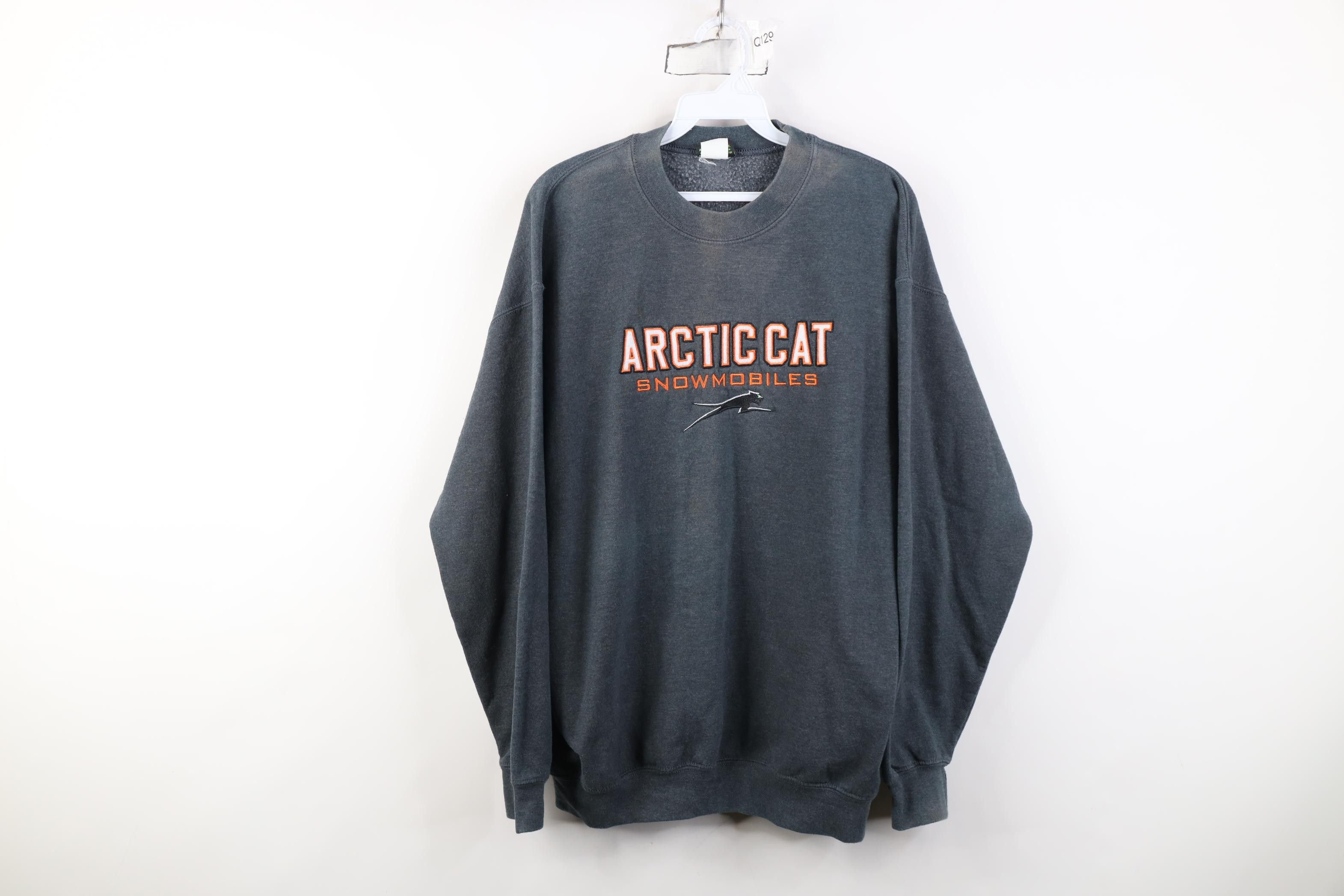 Vintage Vintage 90s Y2K Arctic Cat Snowmobiles Crewneck Sweatshirt Size US M / EU 48-50 / 2 - 1 Thumbnail
