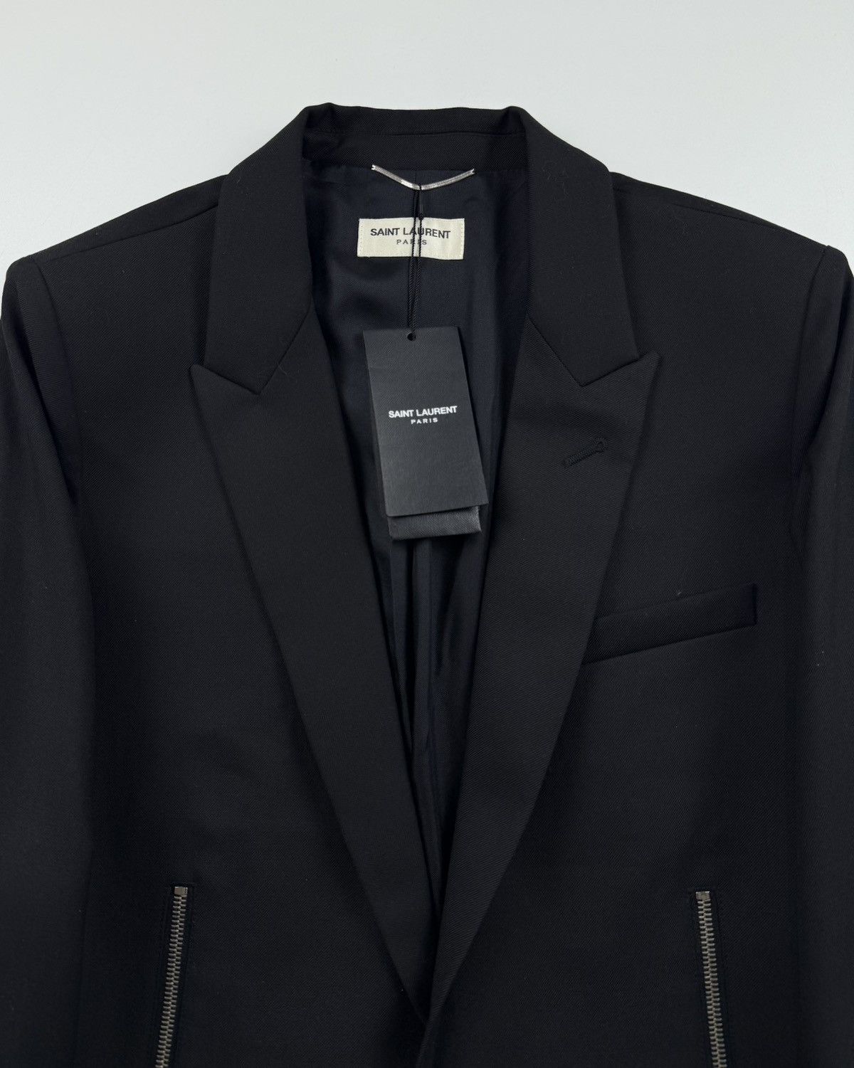 Saint Laurent Paris Saint Laurent Hedi Slimane SS13 Wool Spencer Cropped Jacket Size US M / EU 48-50 / 2 - 6 Thumbnail