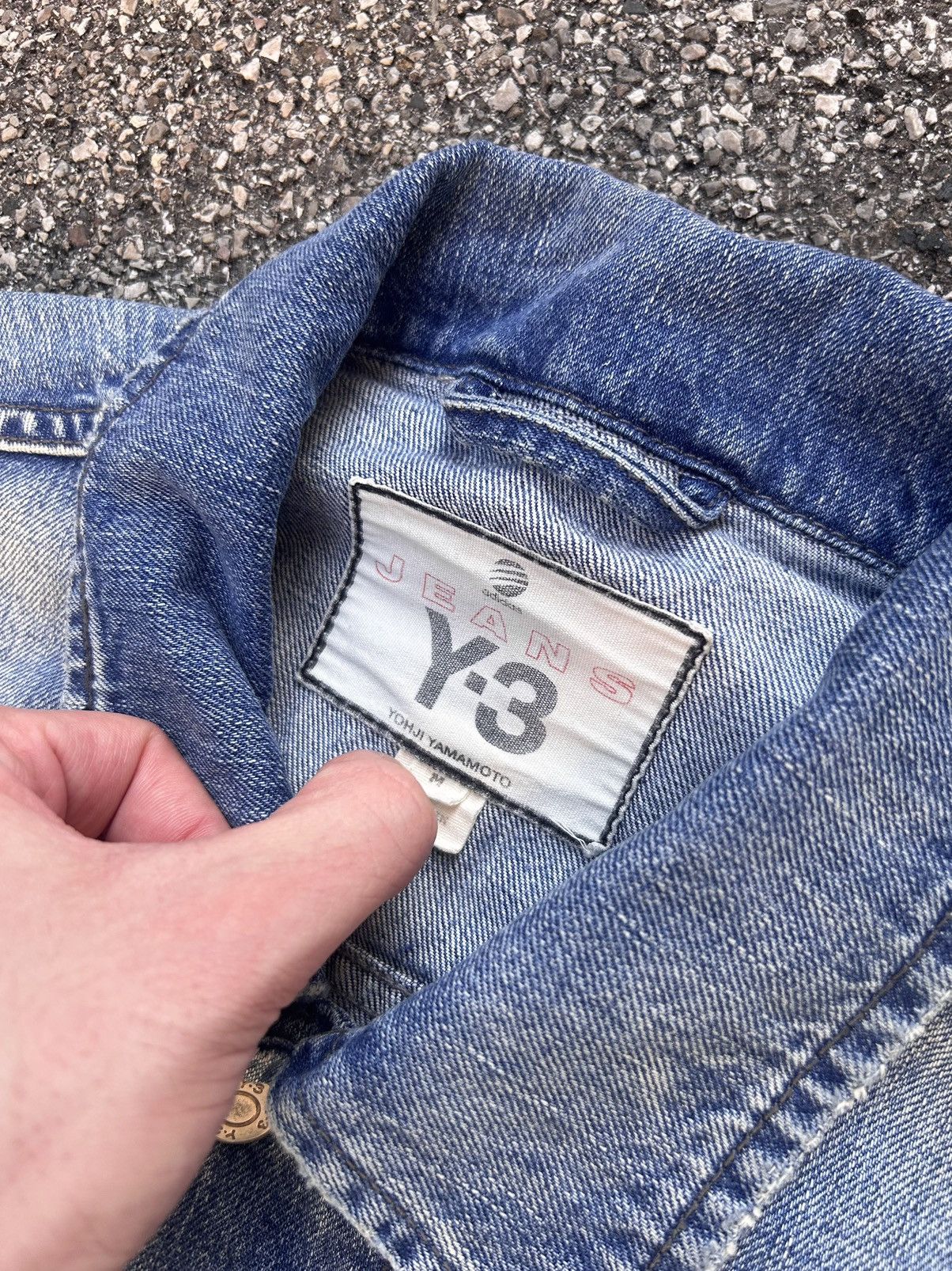Yohji Yamamoto Sample Y-3 adidas Yohji Yamamoto vintage denim jacket Size US M / EU 48-50 / 2 - 2 Thumbnail