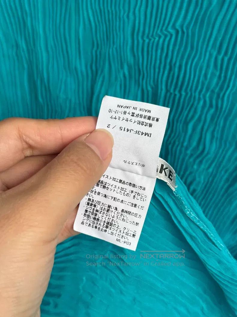 Issey Miyake Issey Miyake Willow Perspective Crew Neck Long Sleeve Turq Size M / US 6-8 / IT 42-44 - 3 Thumbnail
