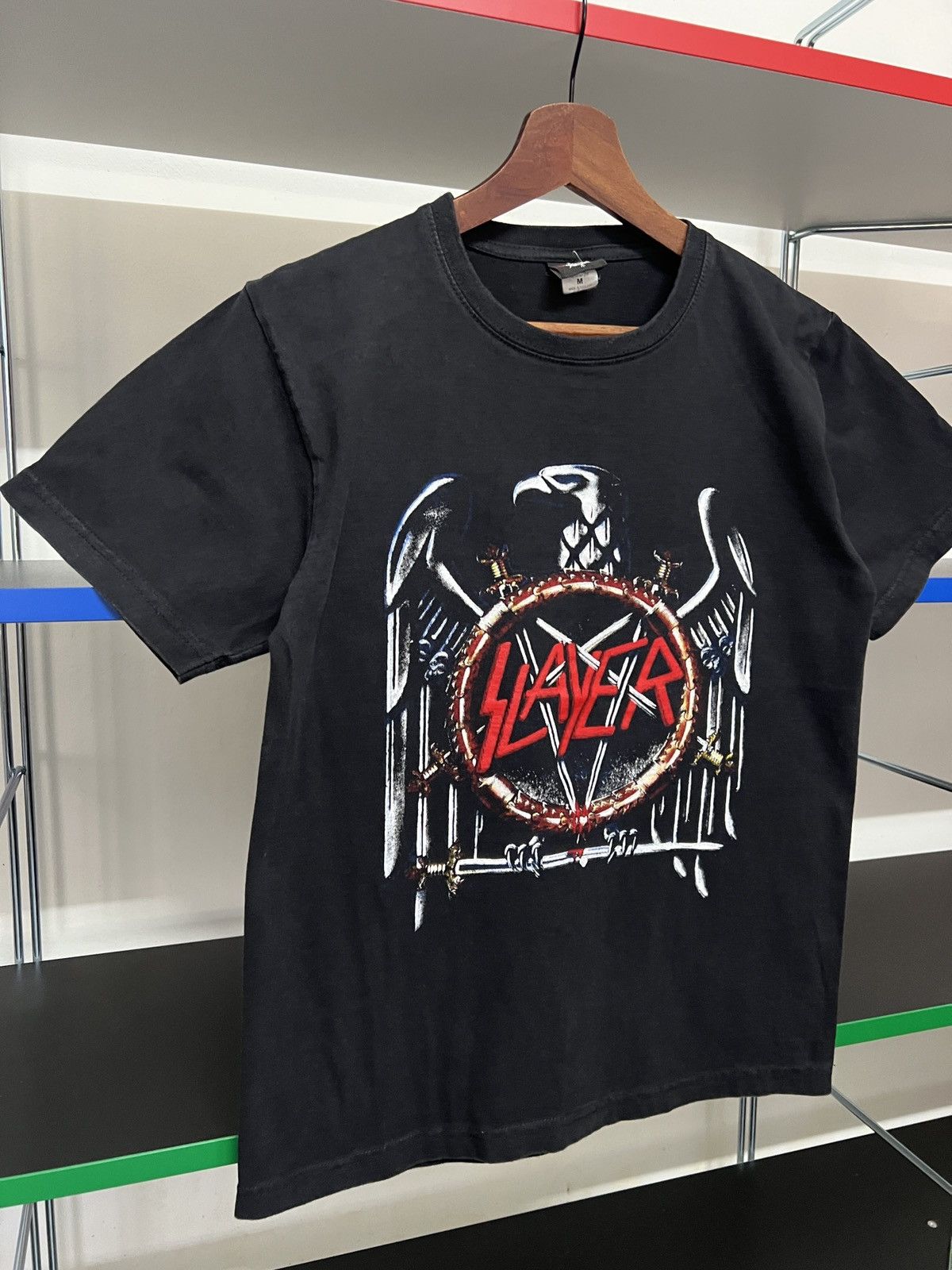 Band Tees Vintage Slayer Pentagram Eagle Band Tees Size M / US 6-8 / IT 42-44 - 5 Thumbnail