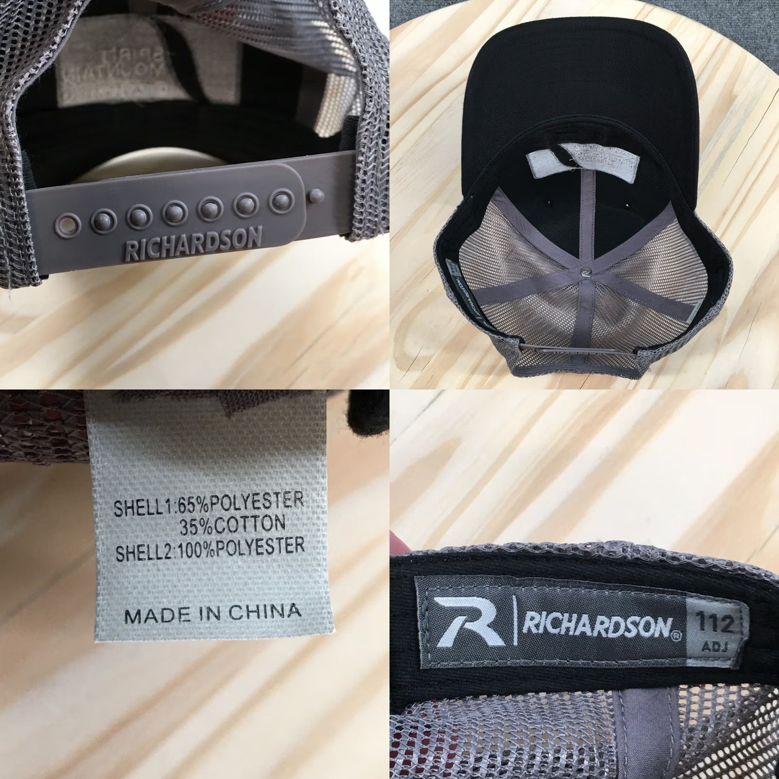 Vintage Spirit Mountain Richardson Trucker Hat Unisex Black OS Adjustable Embroidered Size ONE SIZE - 8 Thumbnail