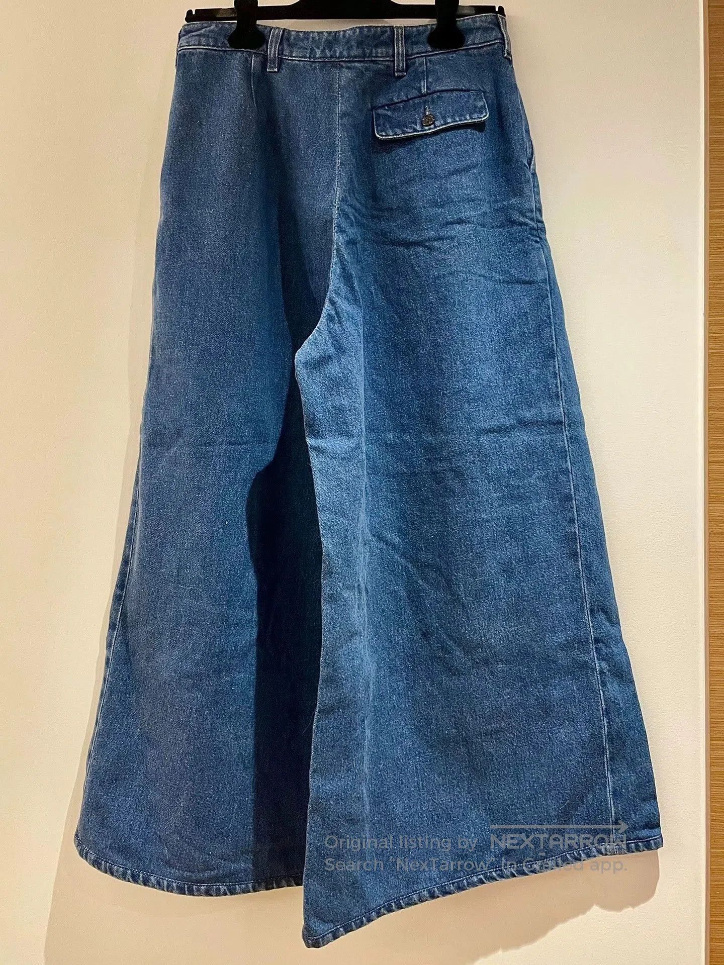 Raf Simons Blue Wide-Leg Denim Pants Size 32. Size US 32 / EU 48 - 5 Thumbnail