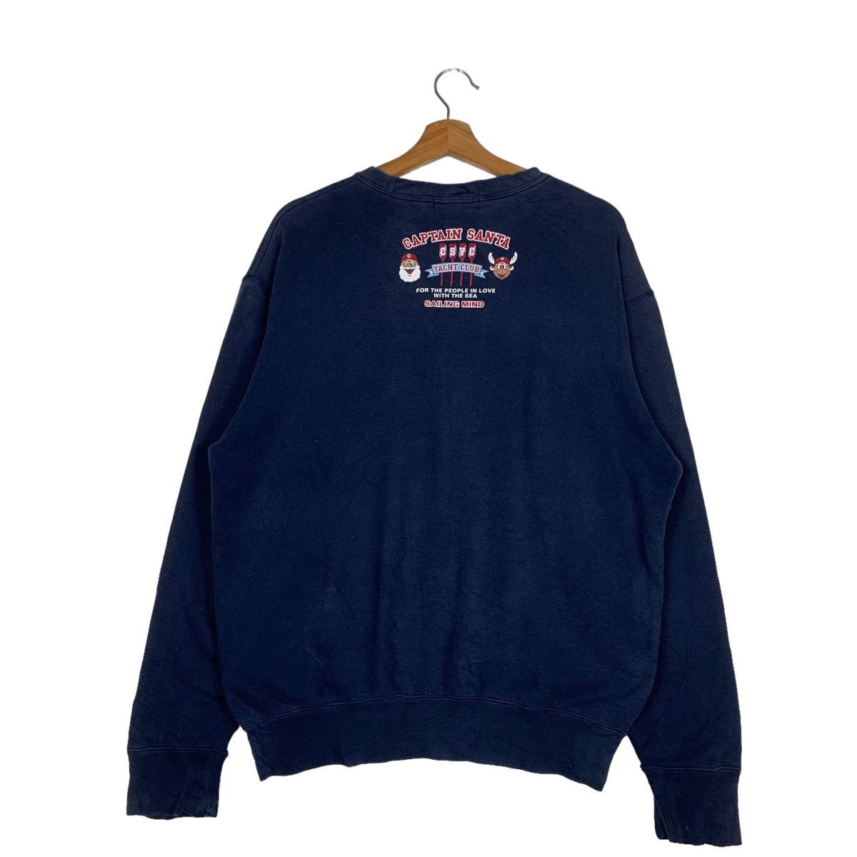Japanese Brand CAPTAIN SANTA Big Logo Graphic Sweatshirt #0662-C31 Size US M / EU 48-50 / 2 - 7 Thumbnail