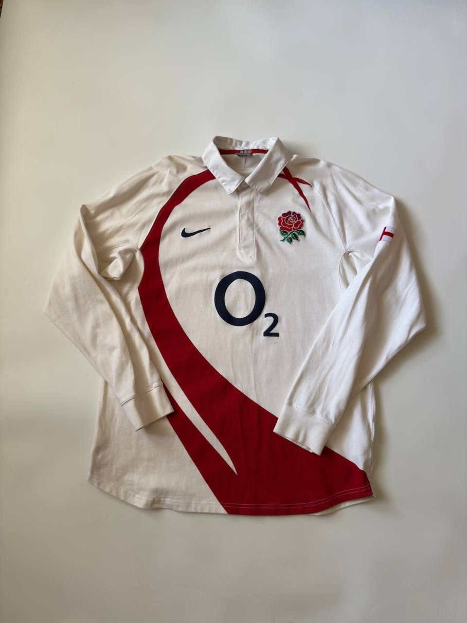 Vintage England vintage longsleeve rugby jersey Xl O2 1990th 2000th Size US XL / EU 56 / 4 - 1 Thumbnail