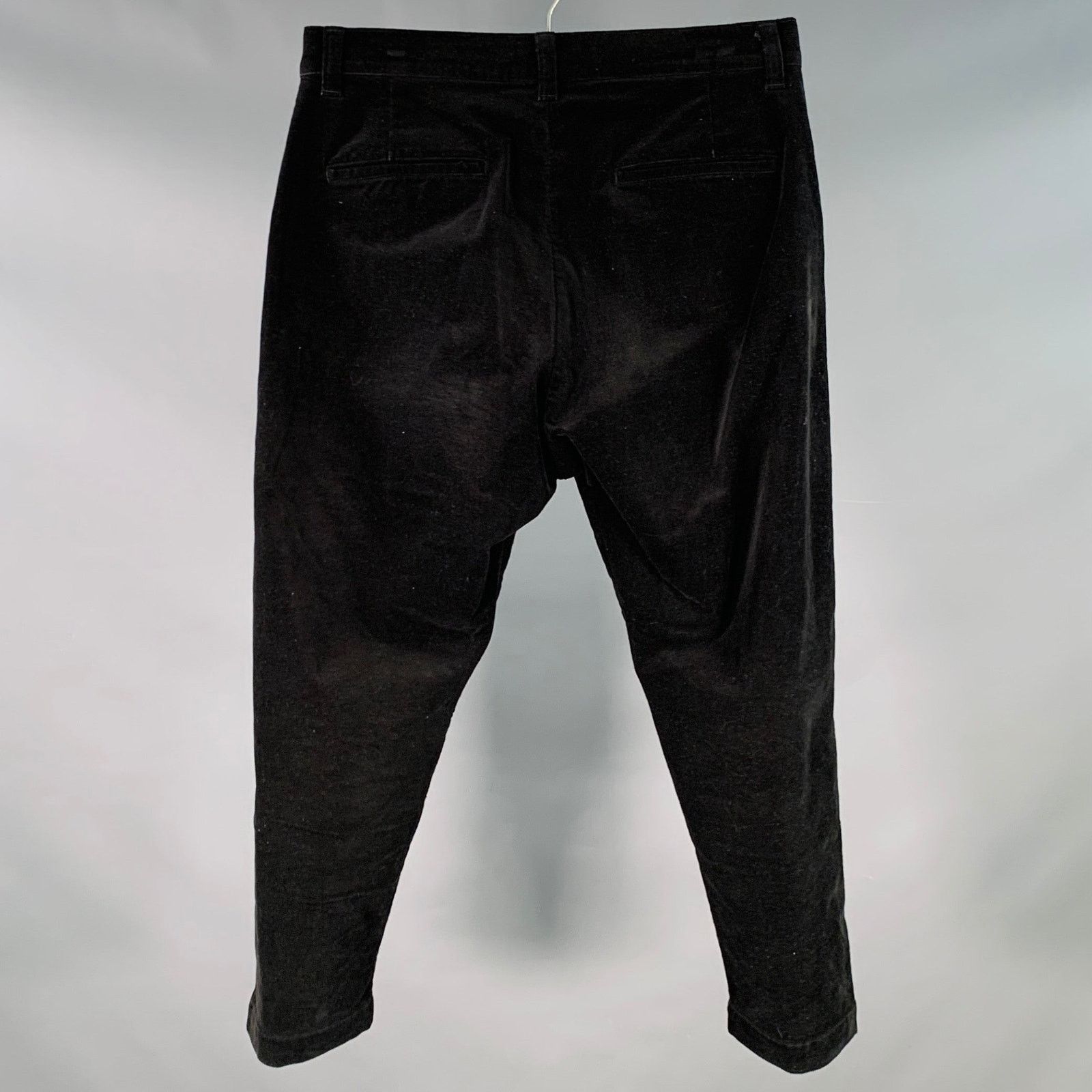 Sophnet. Size M Black Corduroy Cotton Blend Drop Crotch Casual Pants Size US 33 - 2 Thumbnail