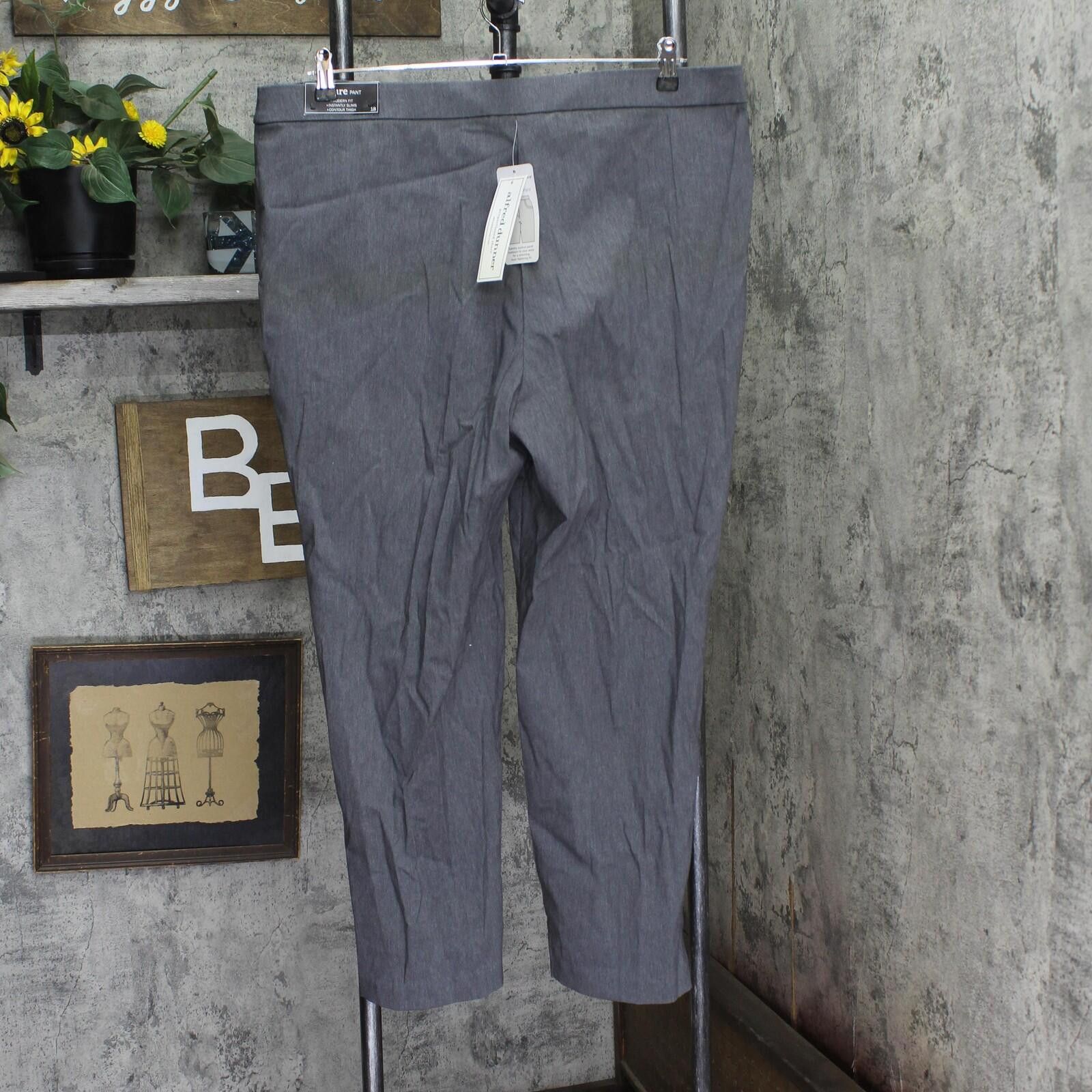 Other Nwt Alfred Dunner Short Allure Slim Pant Pants Gray 18 Size 40" / US 18 - 2 Thumbnail