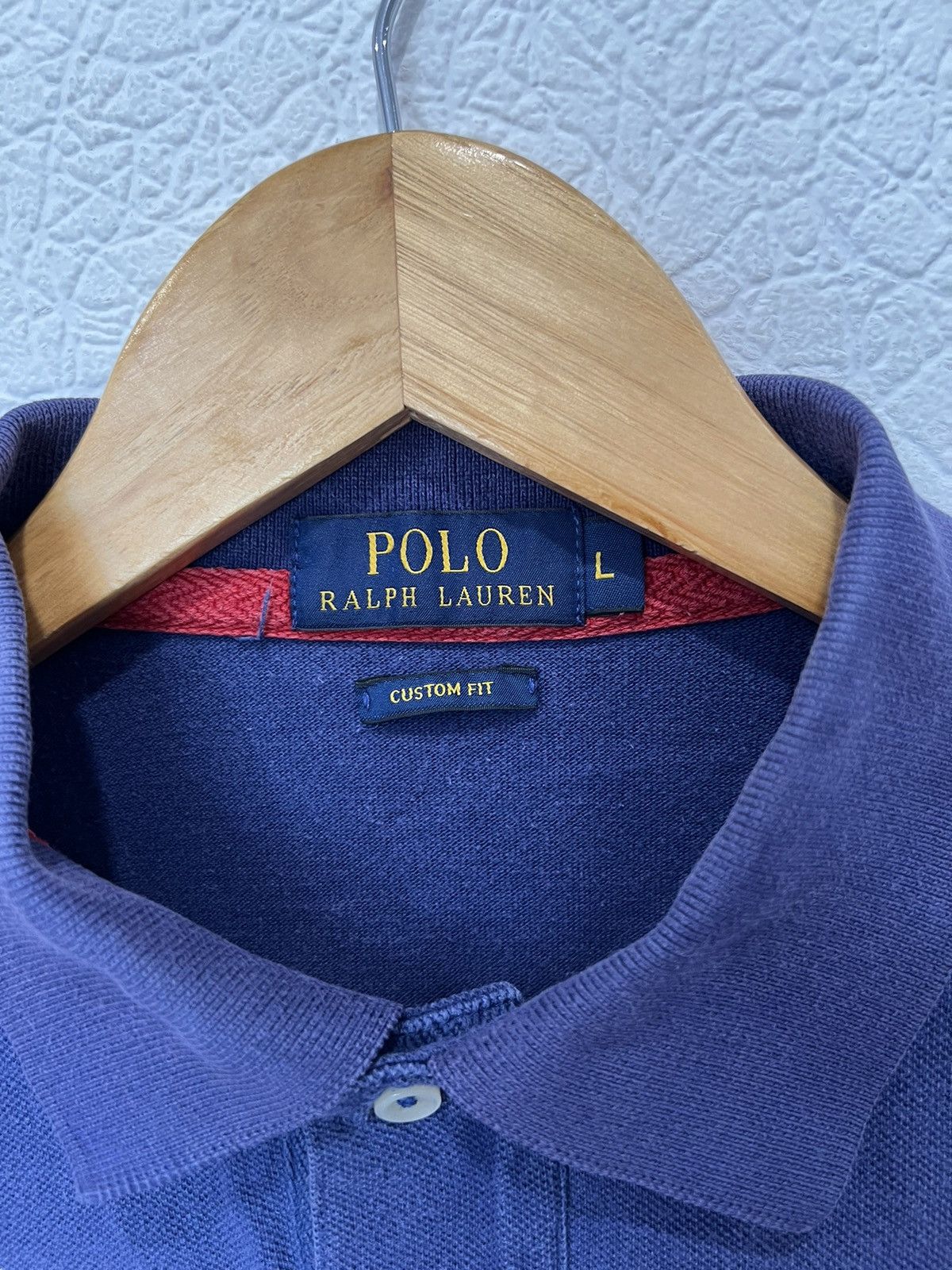 Vintage Vintage Polo Ralph Lauren Blue Polo Shirt Tee Size US L / EU 52-54 / 3 - 3 Thumbnail