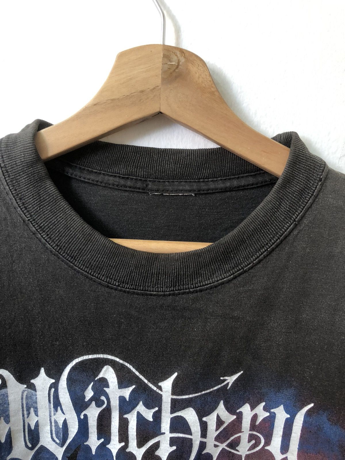 Band Tees × Rap Tees × Vintage Vintage 90s Black Metal Witchery Band Tee Size US XL / EU 56 / 4 - 2 Thumbnail