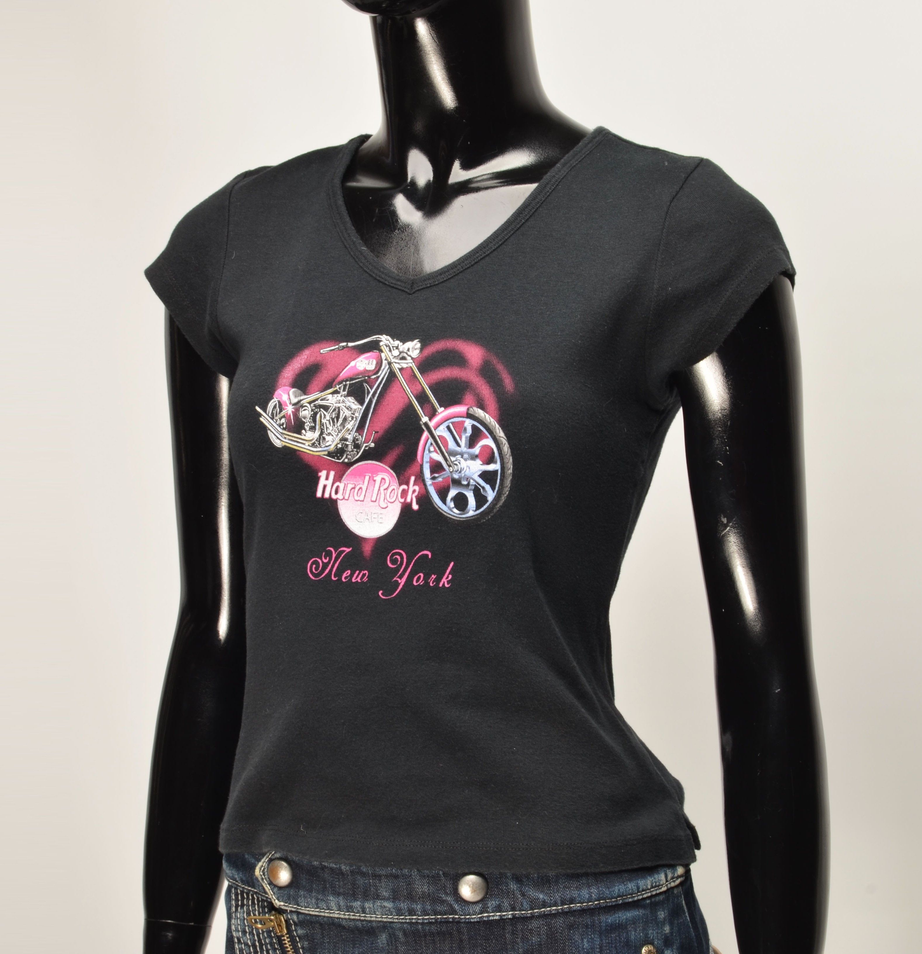 Harley Davidson Vintage Harley Davidson Y2K Cute Coquette V-Neck Top Size M / US 6-8 / IT 42-44 - 6 Thumbnail