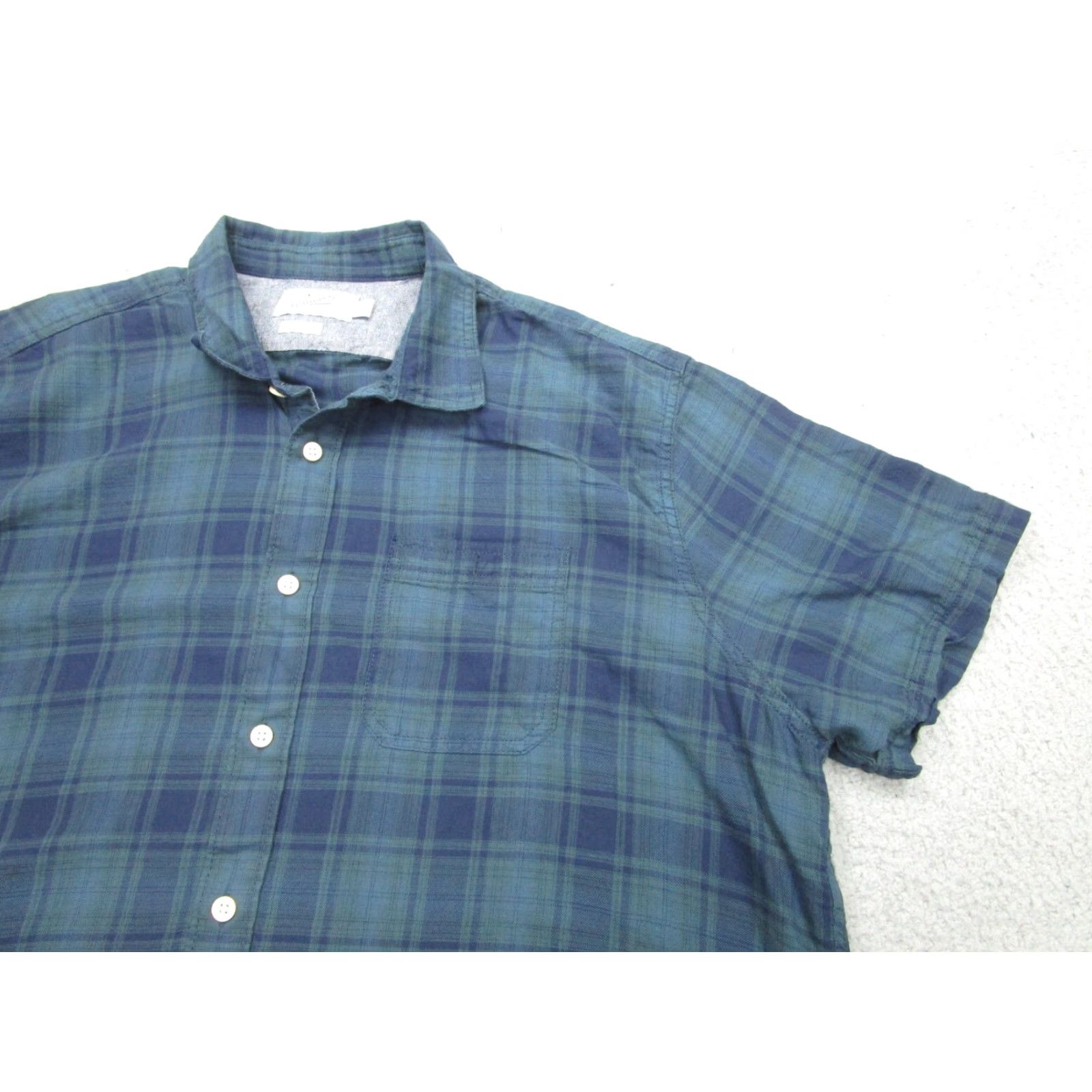 Grayers Grayers Shirt Mens 2XL Blue Plaid Short Sleeve Button-Up Casual Outdoors Size US XXL / EU 58 / 5 - 3 Thumbnail