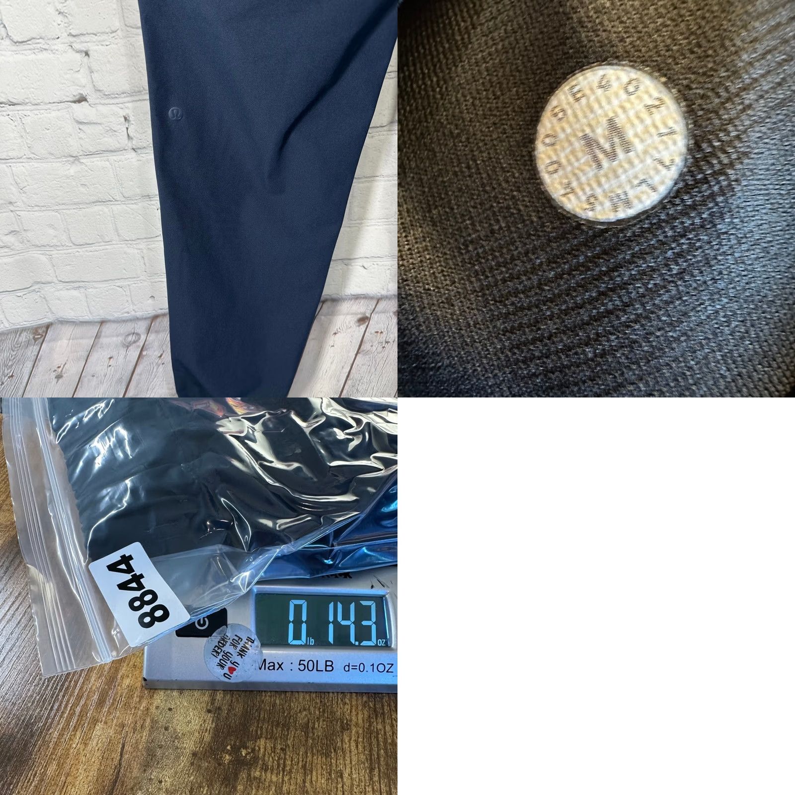Lululemon Lululemon Warpcity Jogger Mens Navy Blue Athletic Pants Zip Pockets Medium Slim Fit Tapered Inseam 30 Size US 31 - 8 Thumbnail