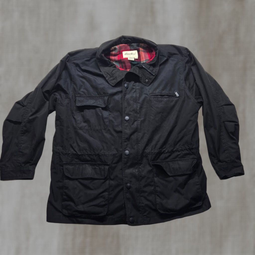 Eddie Bauer Eddie Bauer Shacket Shirt Jacket Plaid Black 2XL Men Button Up Lined Flannel Casual Winter Fall Spring All Seasons Jacket Mens Size US XXL / EU 58 / 5 - 1 Thumbnail