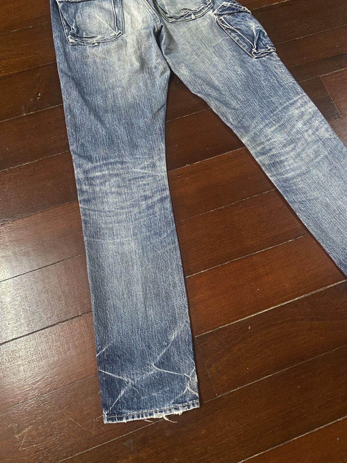 Johnbull Rare John Bull Kojima Tactical Cargo Multipocket Denim Pants Size US 32 / EU 48 - 9 Thumbnail
