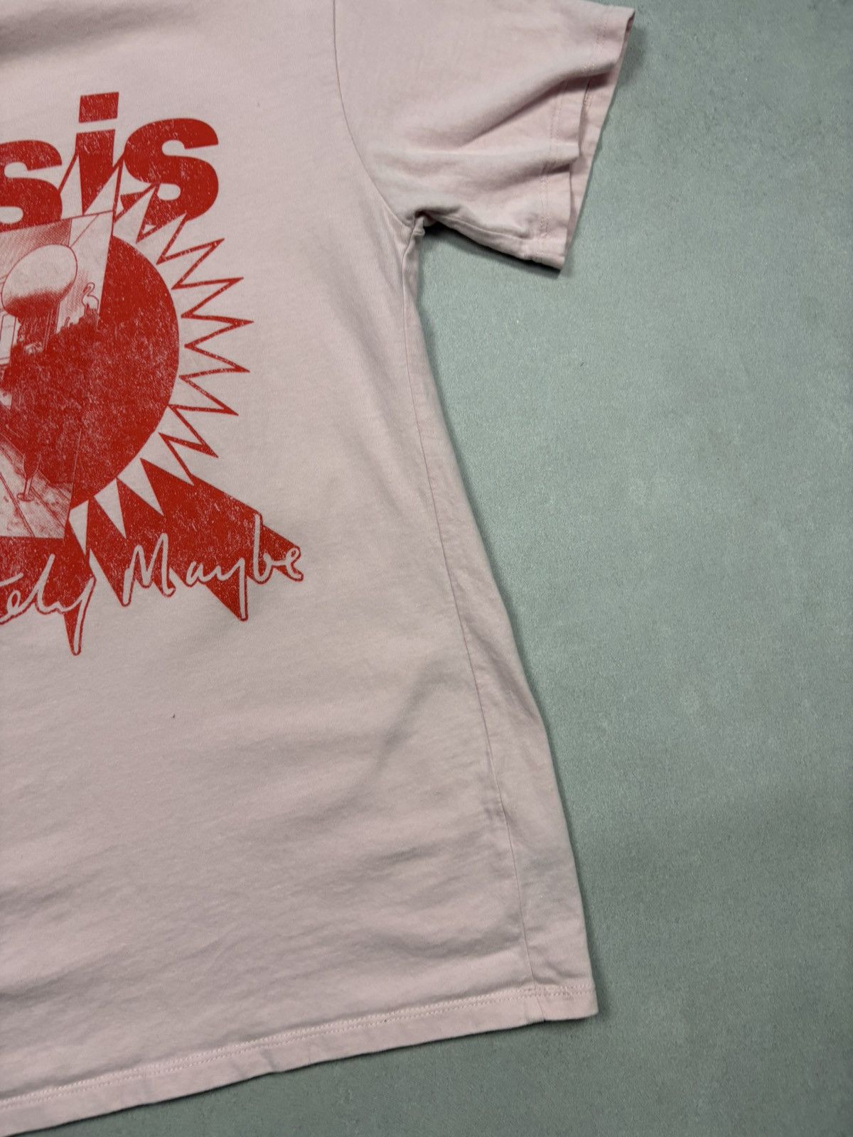 Band Tees Oasis Definitely Maybe Debut Album Pink Band T-Shirt 2025 S Size US S / EU 44-46 / 1 - 4 Thumbnail