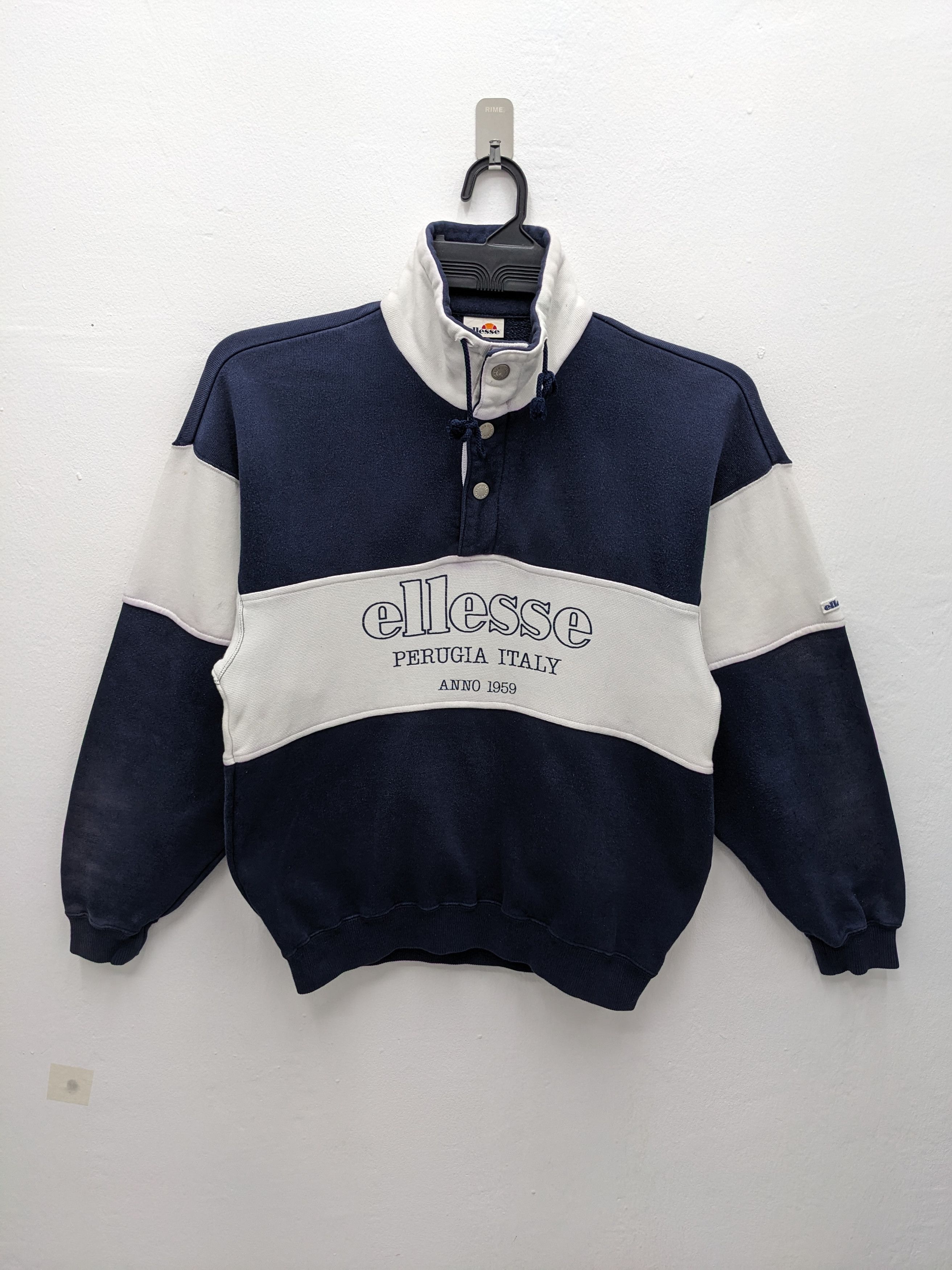 Ellesse VINTAGE ELLESSE DISTRESS STREETWEAR SWEATSHIRT Size US M / EU 48-50 / 2 - 2 Thumbnail