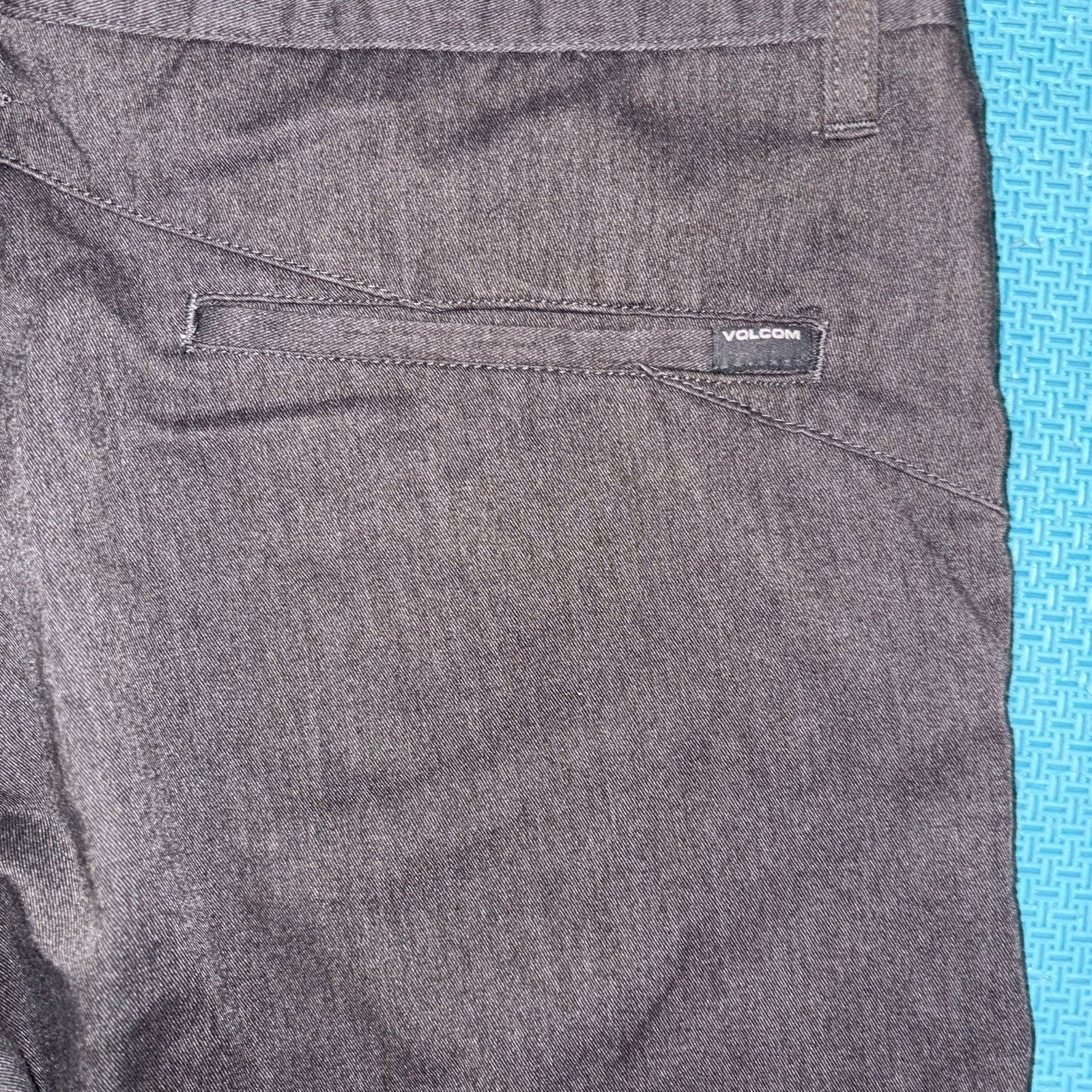 Volcom Volcom Corpo Class Pants Gray Original Flat Front 33 Size US 33 - 4 Thumbnail