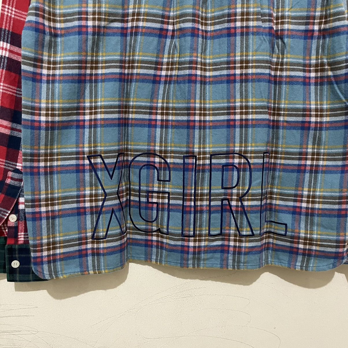 X-Girl × Xlarge X-Girl Women Patchwork Flannel shirt Size M / US 6-8 / IT 42-44 - 8 Thumbnail