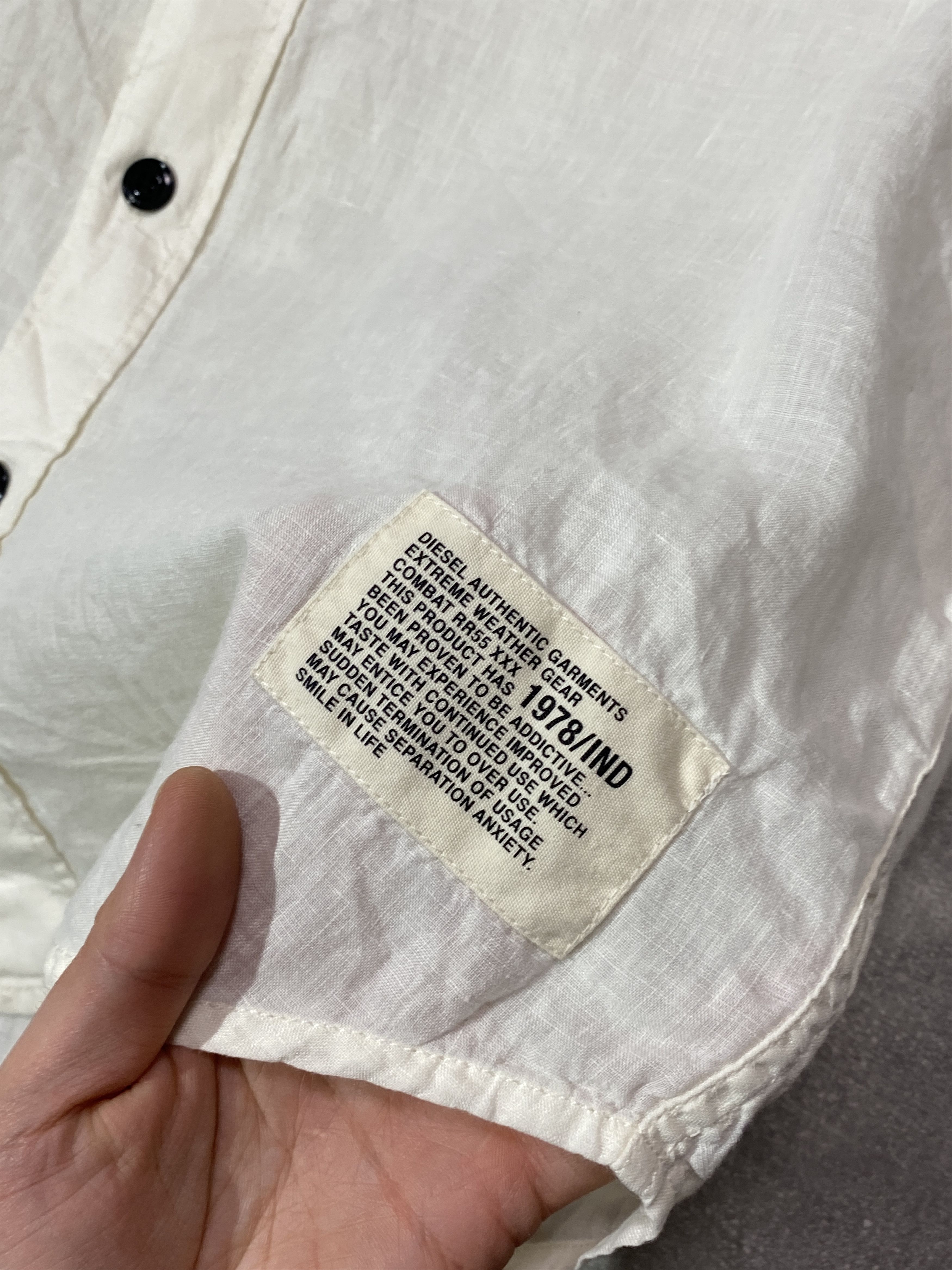 Diesel Diesel Linen Pocket Shirt Button Up Size US L / EU 52-54 / 3 - 6 Thumbnail