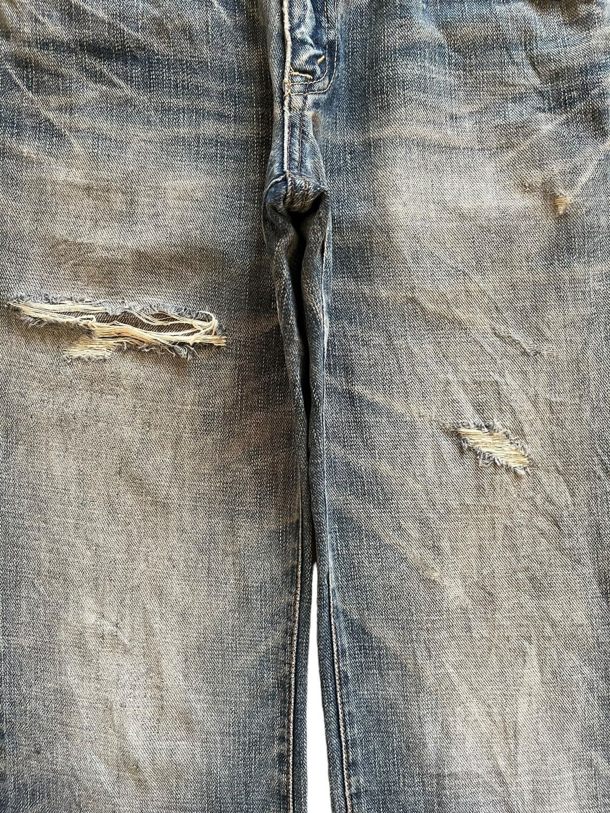 Japanese Brand SALES🔥Vintage Japanese Faded Wash Distress Bootcut Jeans Size US 31 - 5 Thumbnail