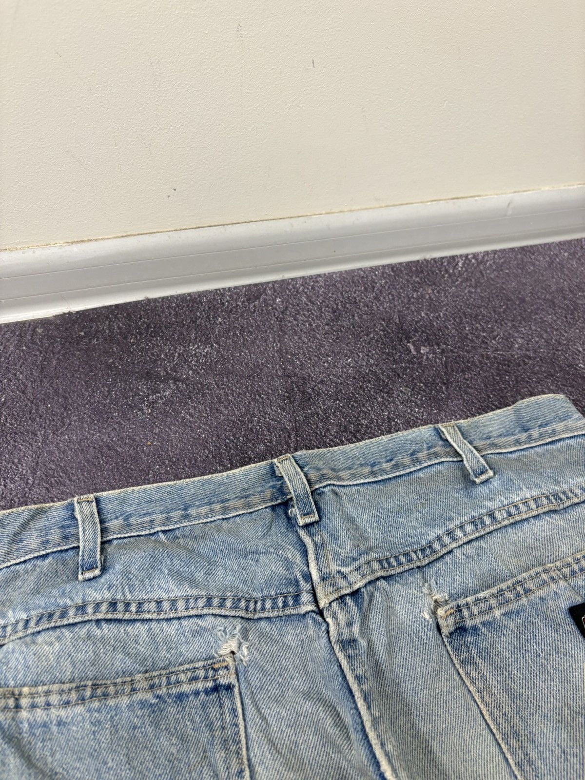 Dickies Vintage Dickies Y2K Distressed Denim Baggy Shorts Jorts Size US 38 / EU 54 - 7 Thumbnail