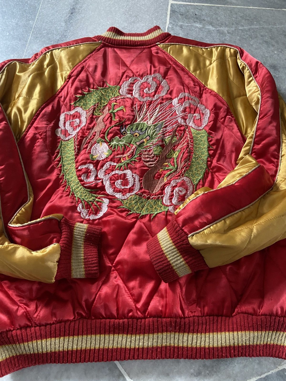 Japanese Brand Vintage Houston Sukajan Dragon Jacket Size US L / EU 52-54 / 3 - 3 Thumbnail