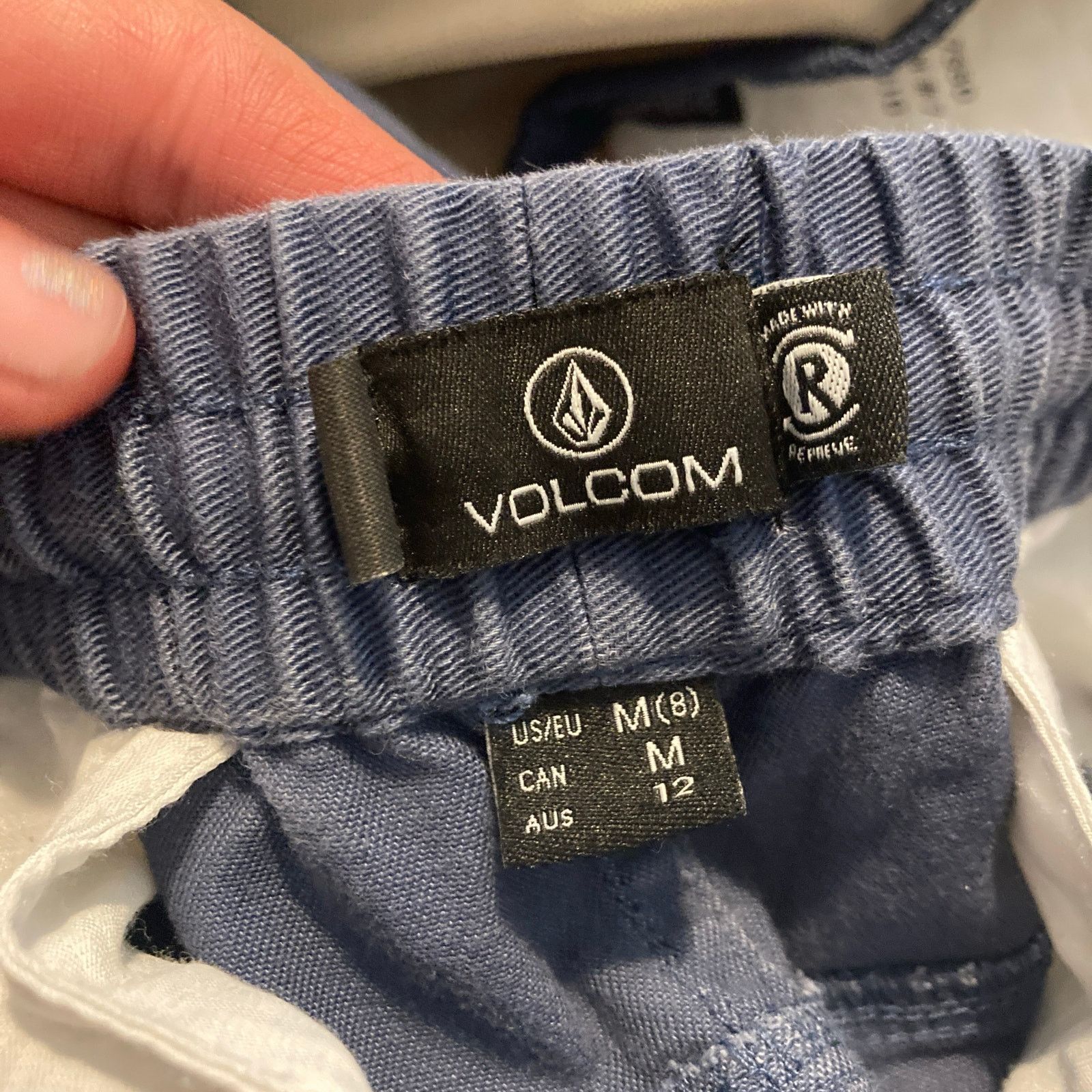 Volcom Volcom Repreve Recycled Straight Leg Drawstring Blue Pants Size 30" / US 8 / IT 44 - 10 Thumbnail