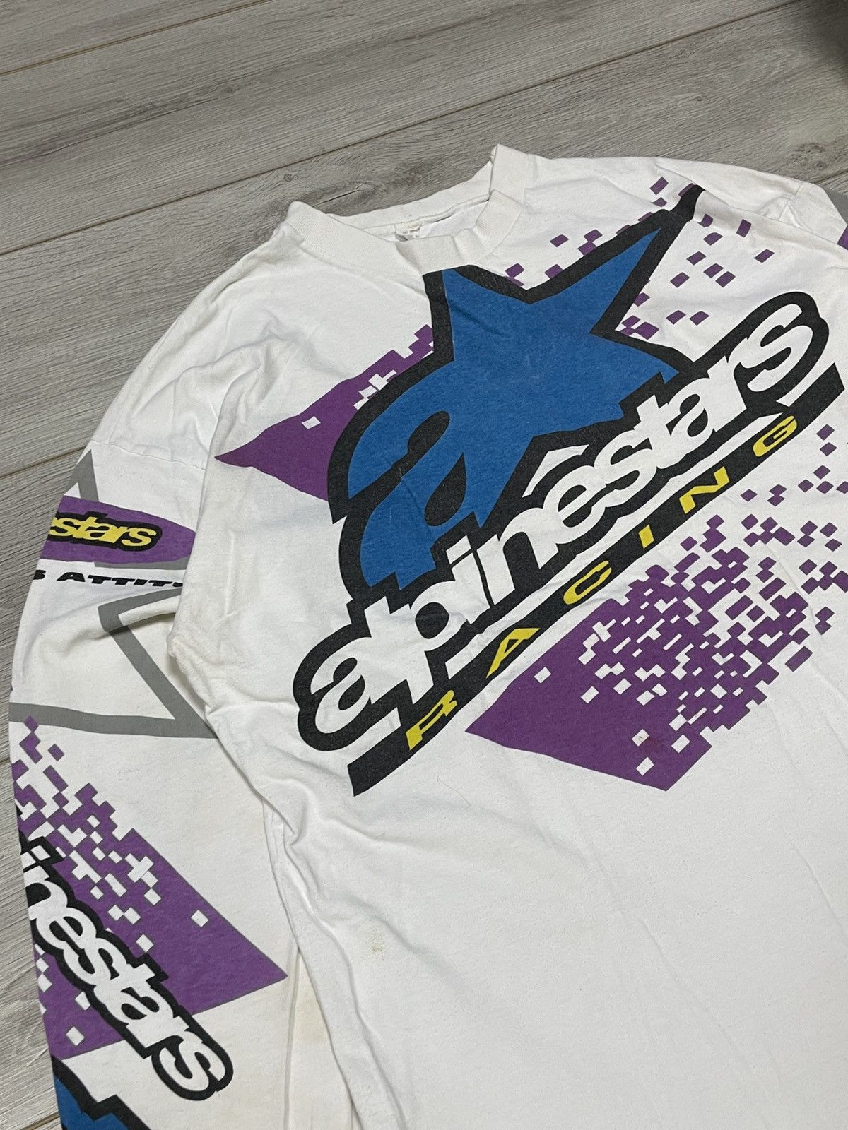 Alpinestars Alpinestars vintage USA racing long sleeve big logo Size US XL / EU 56 / 4 - 3 Thumbnail