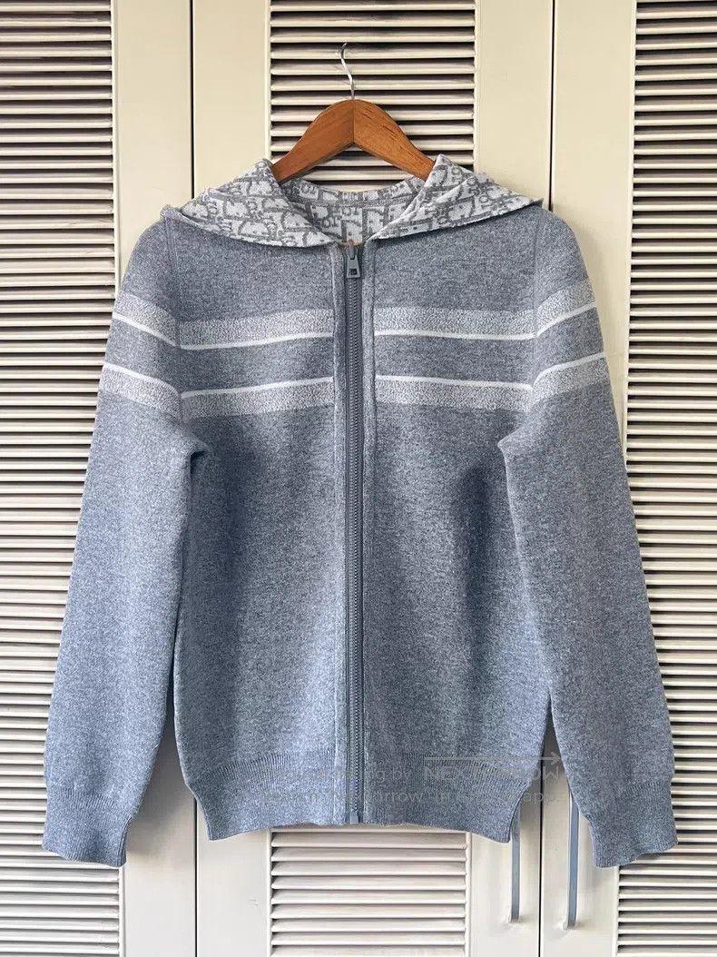 Dior Dior Cashmere hooded jacket Size S / US 4 / IT 40 - 1 Thumbnail