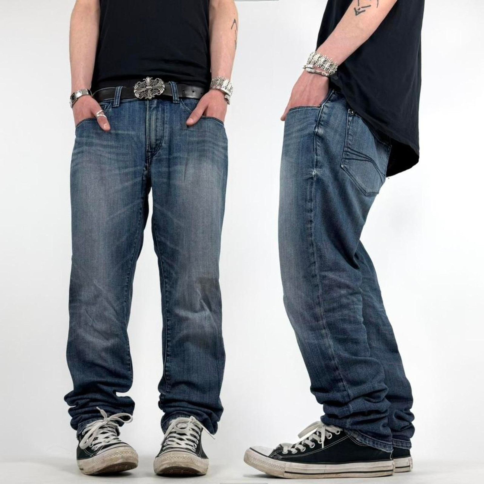 Vintage y2k embroidered grunge baggy archive skater jeans