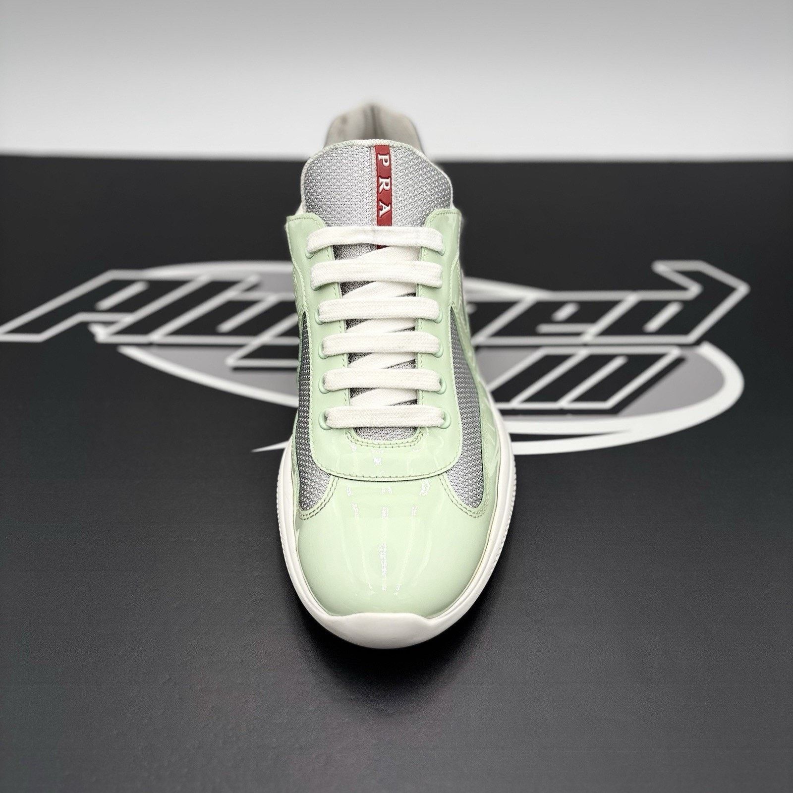 Prada Prada Americas Cup ' White Mint Silver ' | GREAT CONDITION! Size US 9 / EU 42 - 14 Thumbnail