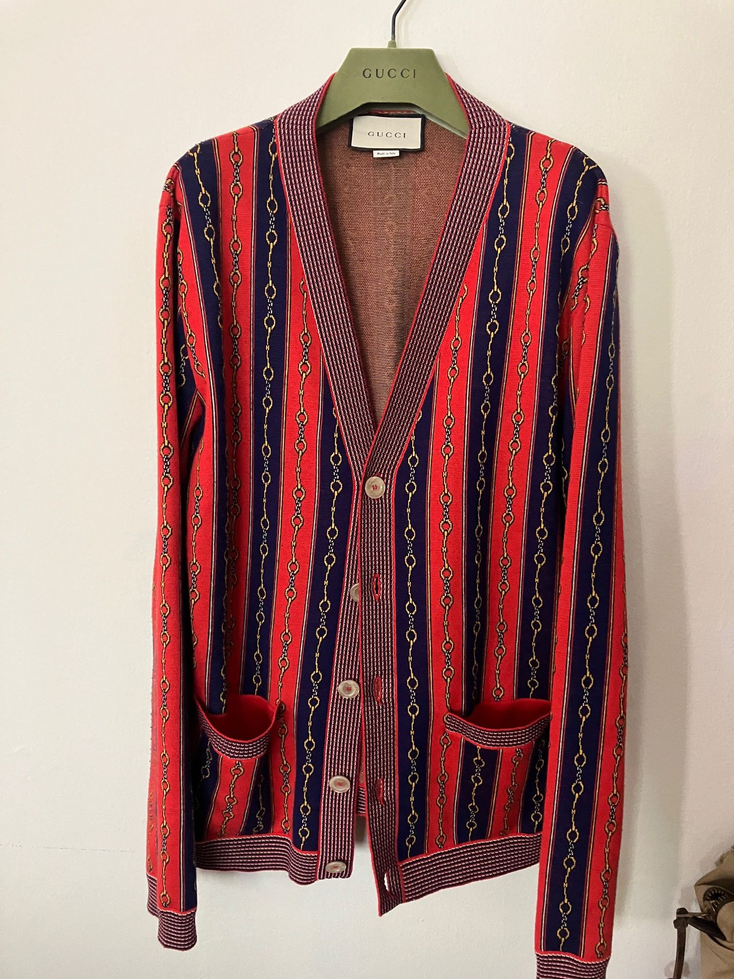 Gucci Gucci Cashmere Blend Horsebit Cardigan Size US M / EU 48-50 / 2 - 1 Thumbnail