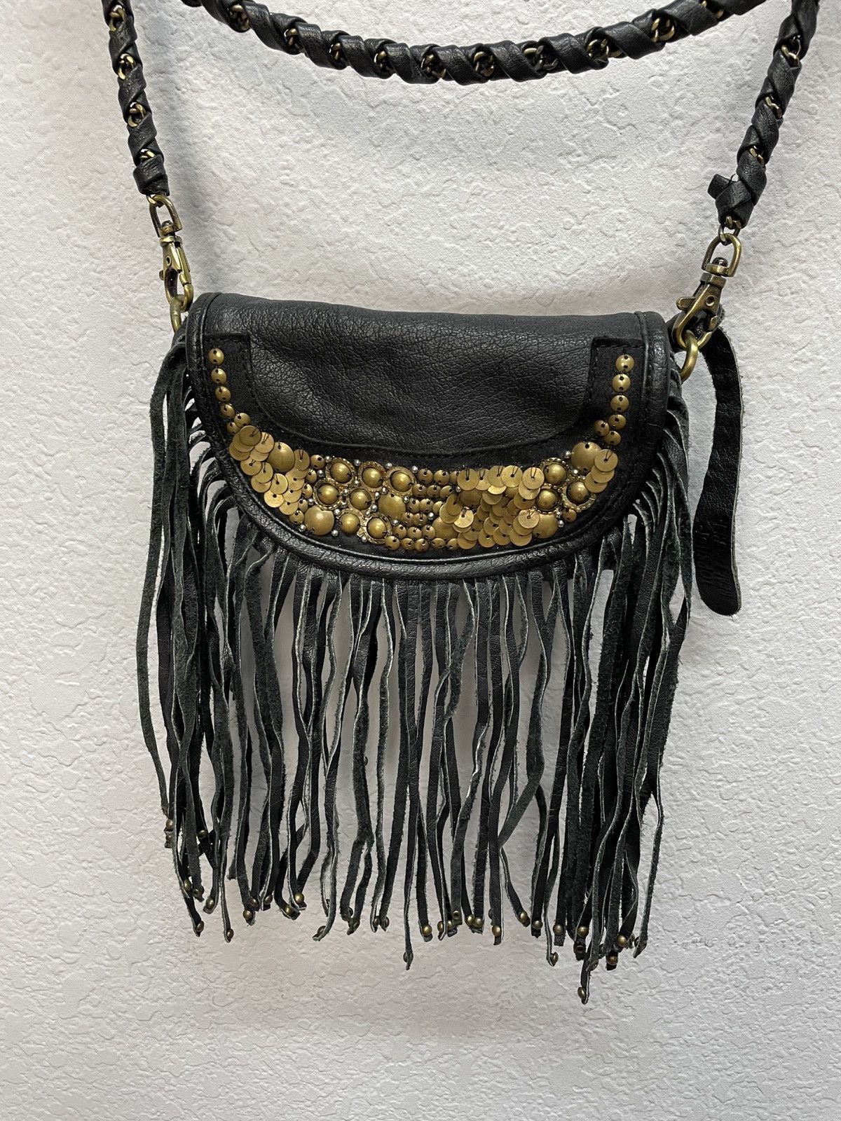 If Six Was Nine VINTAGE ARCHIVE LEATHER METAL KAMRII STYLE MESSENGER BAG 00s Size ONE SIZE - 4 Thumbnail