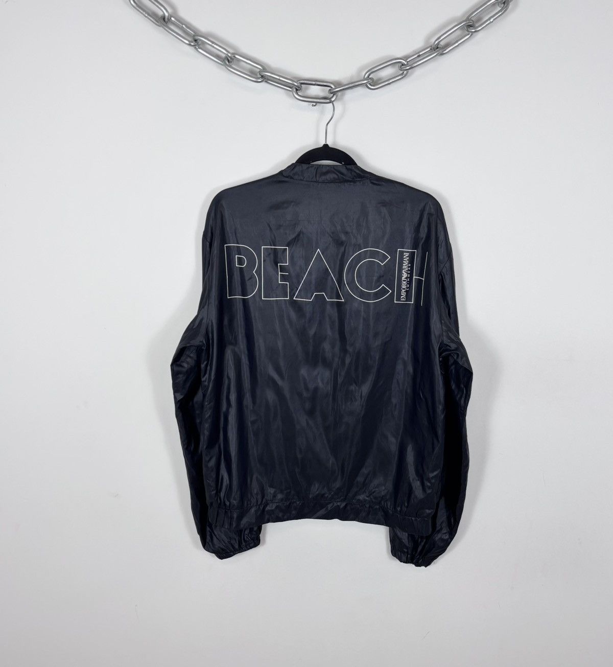 Emporio Armani Emporio Armani Beach Men’s Black Nylon Full Zip Jacket Size US L / EU 52-54 / 3 - 1 Thumbnail