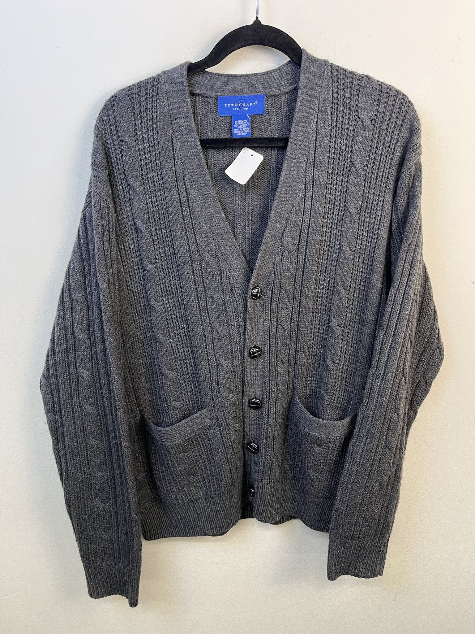 Vintage Vintage Knit Sweater 1990s Thick Knit Towncraft Cableknit Sweater Size M Size US M / EU 48-50 / 2 - 1 Thumbnail