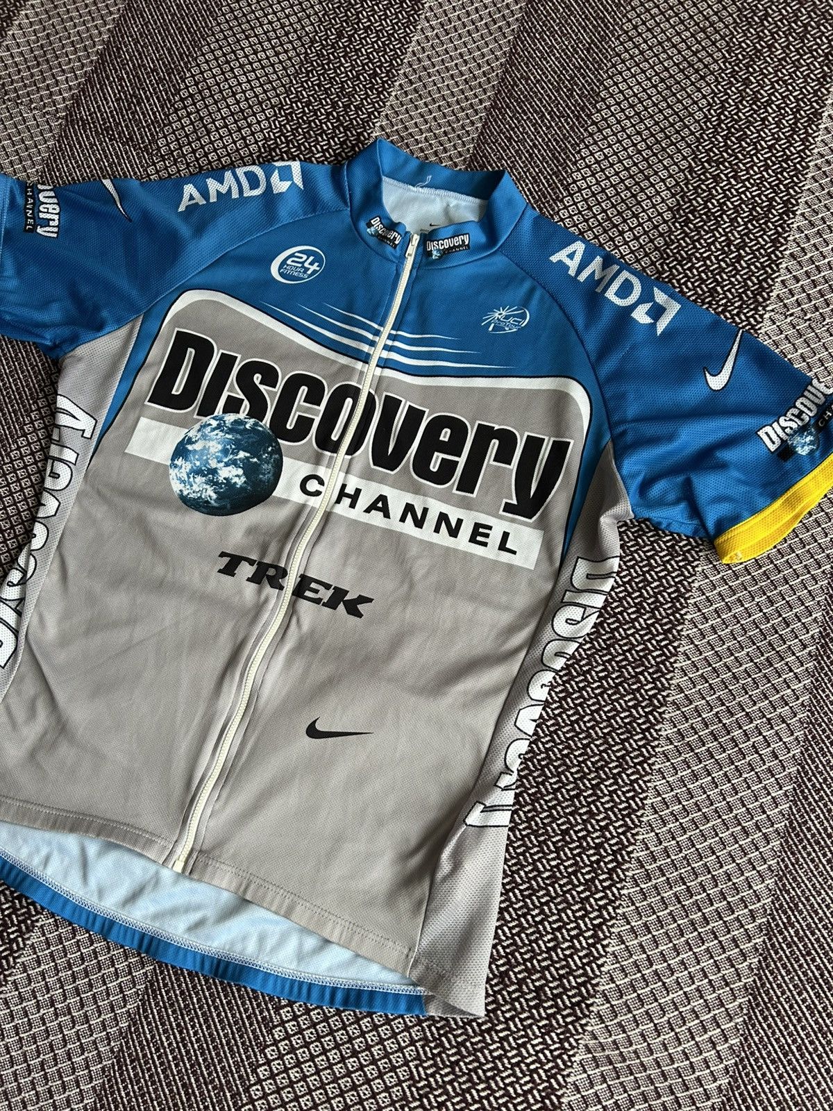 Nike Vintage Nike Discovery Channel Cycling Jersey Mens Size XL Size US XL / EU 56 / 4 - 2 Thumbnail