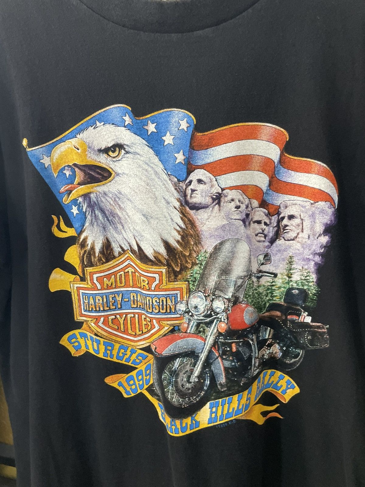 Harley Davidson × Vintage Harley Davidson Sturgis Black Hills Rally 1999 Mt Rushmore Size US L / EU 52-54 / 3 - 3 Thumbnail