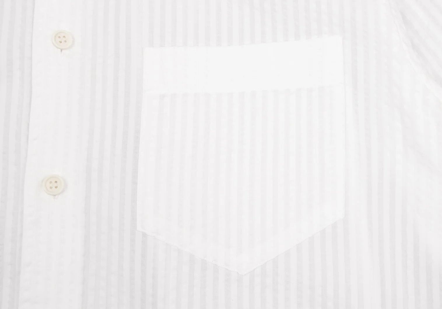 Issey Miyake Long Sleeve 3D Stripe Shirt in White Size US M / EU 48-50 / 2 - 7 Thumbnail